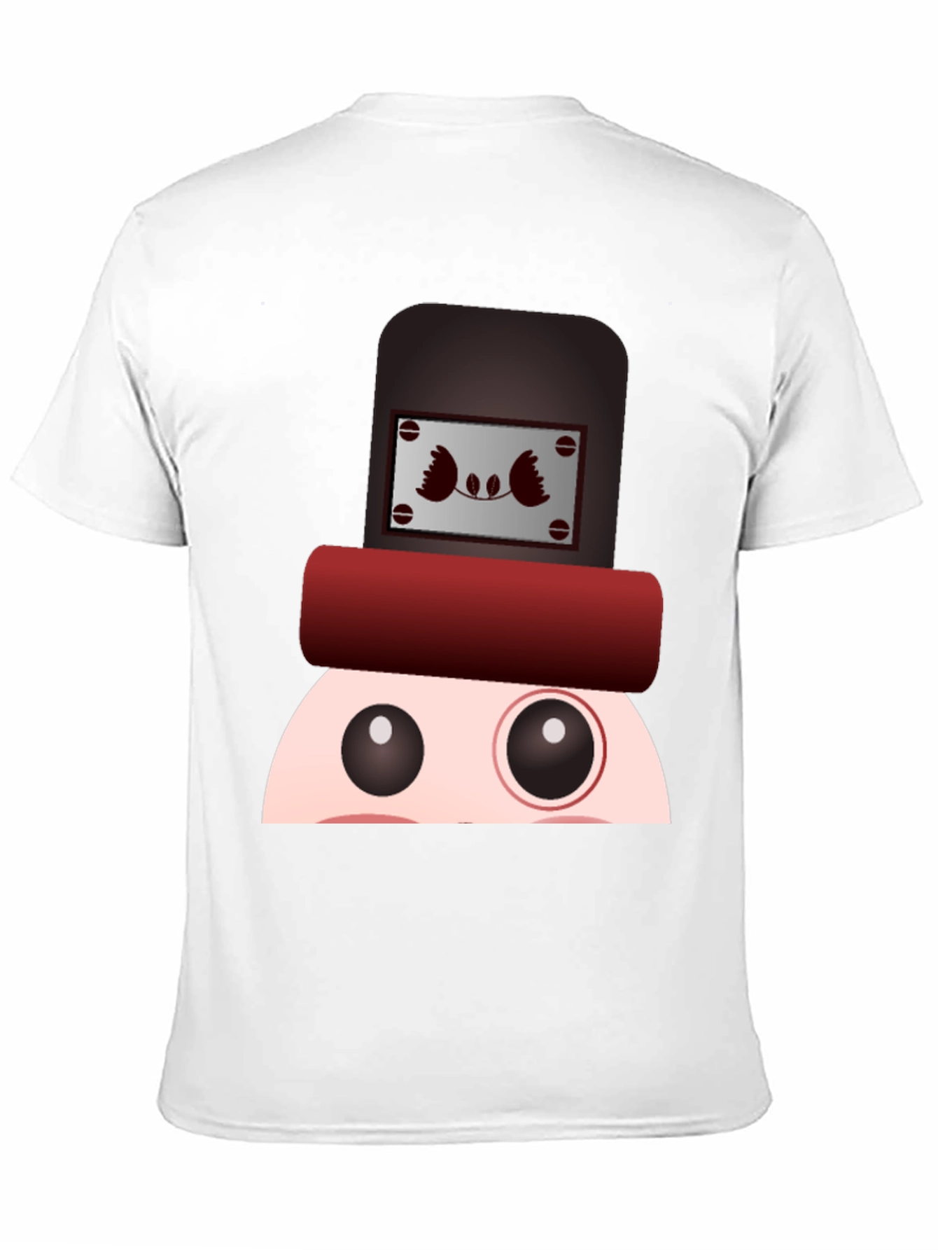 Black Funny Cartoon Character T-Shirt view 11