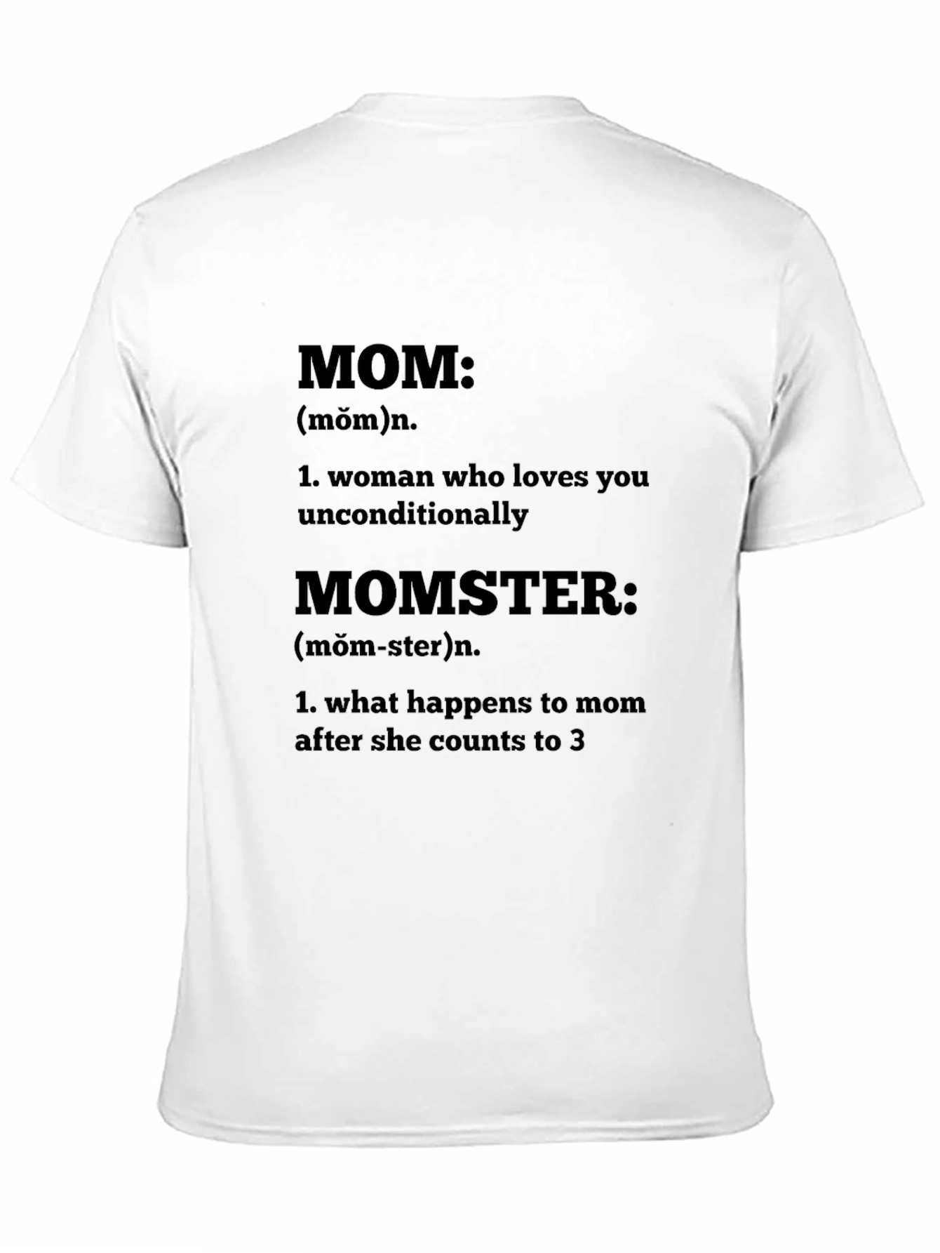 Black Momster Definition T-Shirt Funny Mom Gift view 11