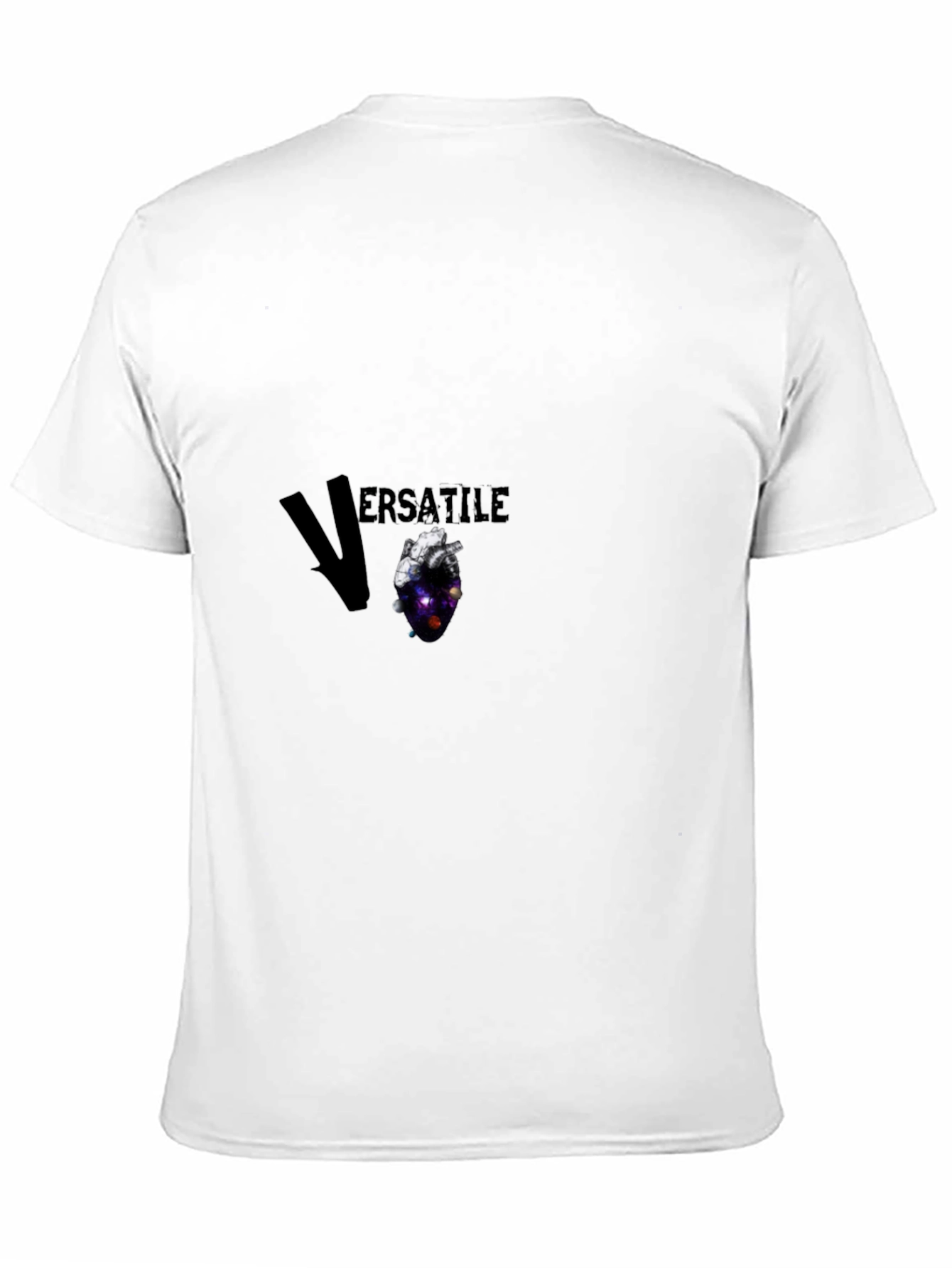 Black Versatile Galaxy Heart T-Shirt - Unique Design view 11