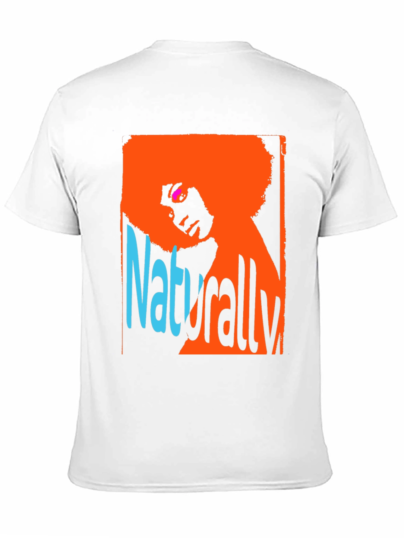 Black Retro Naturally Afro Graphic Tee view 11