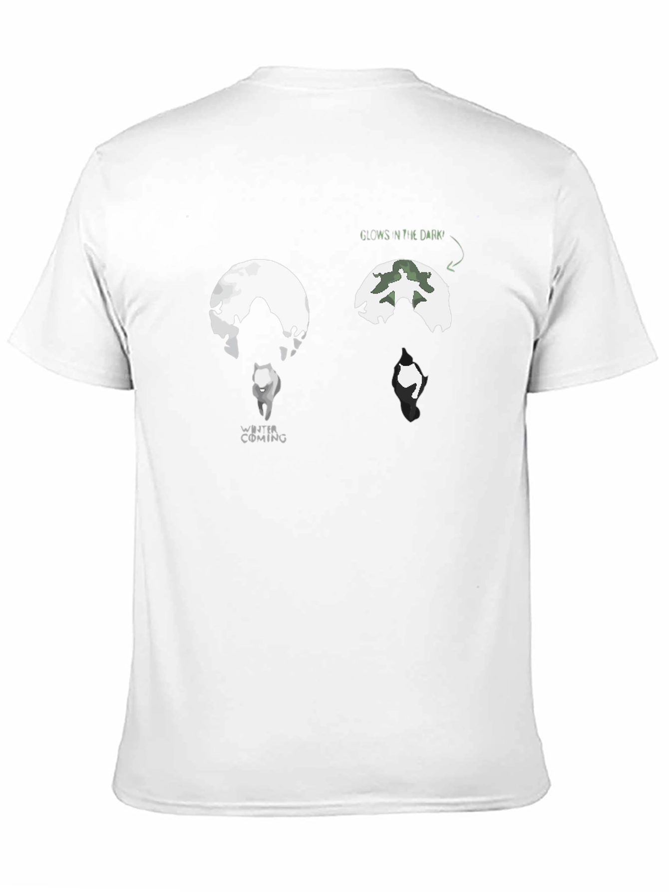 Black Winter is Coming Glow in the Dark T-Shirt view 11