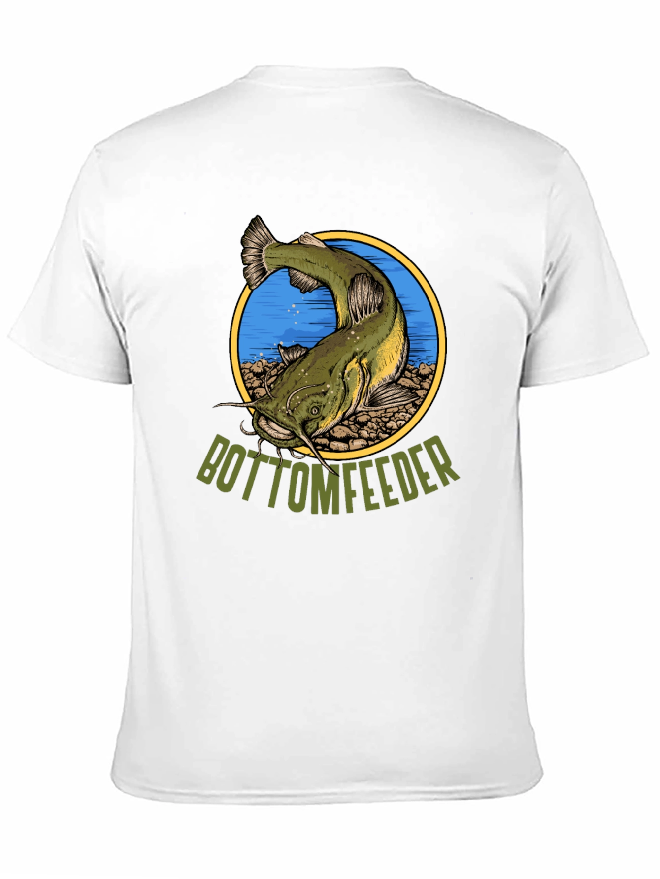 Black Bottom Feeder Fish Graphic T-Shirt view 11
