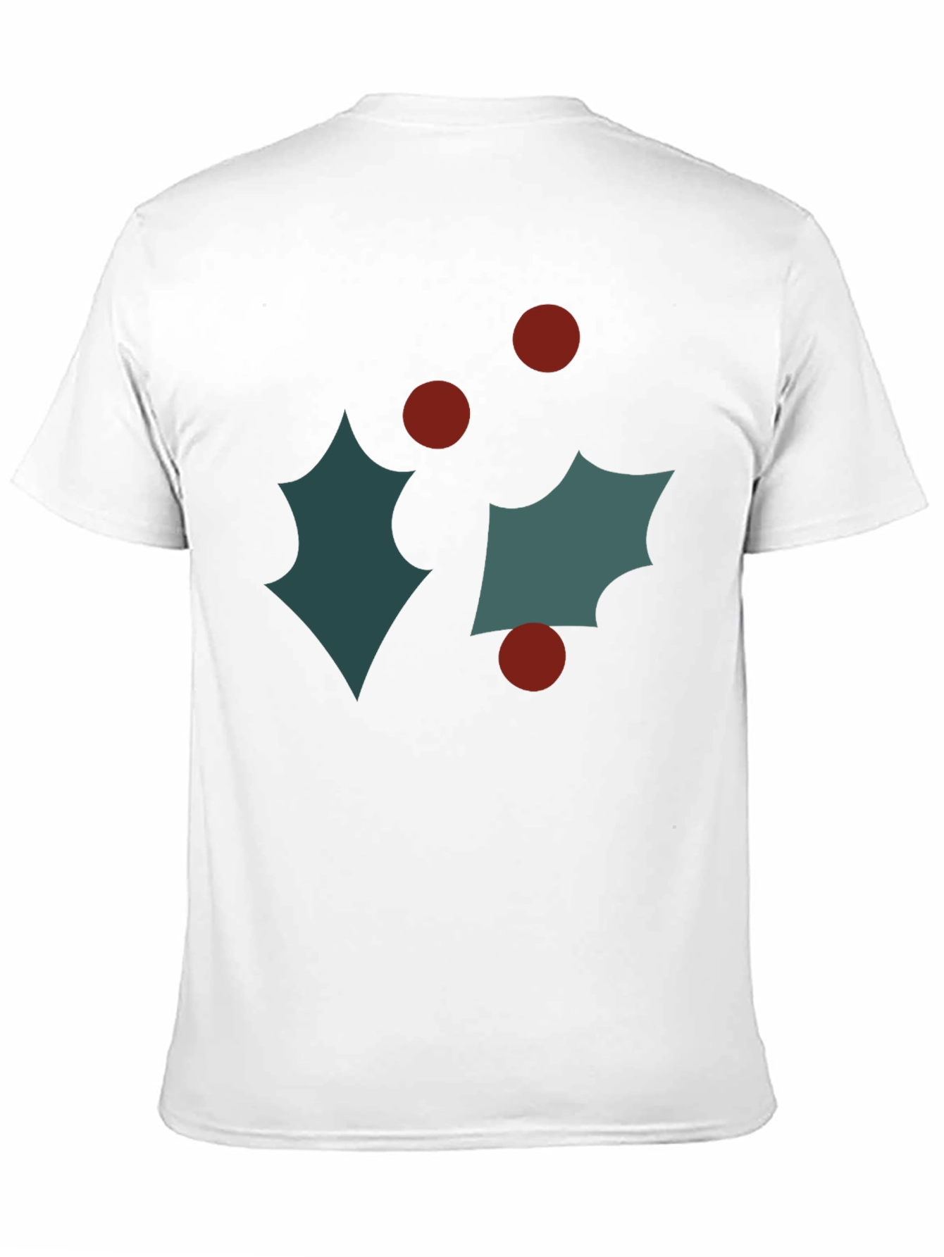 Black Festive Holly Graphic Tee - Holiday Style view 11