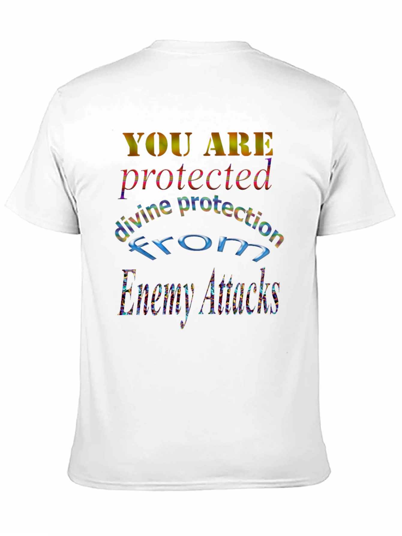 Black Protected Graphic Tee - Divine Protection view 11