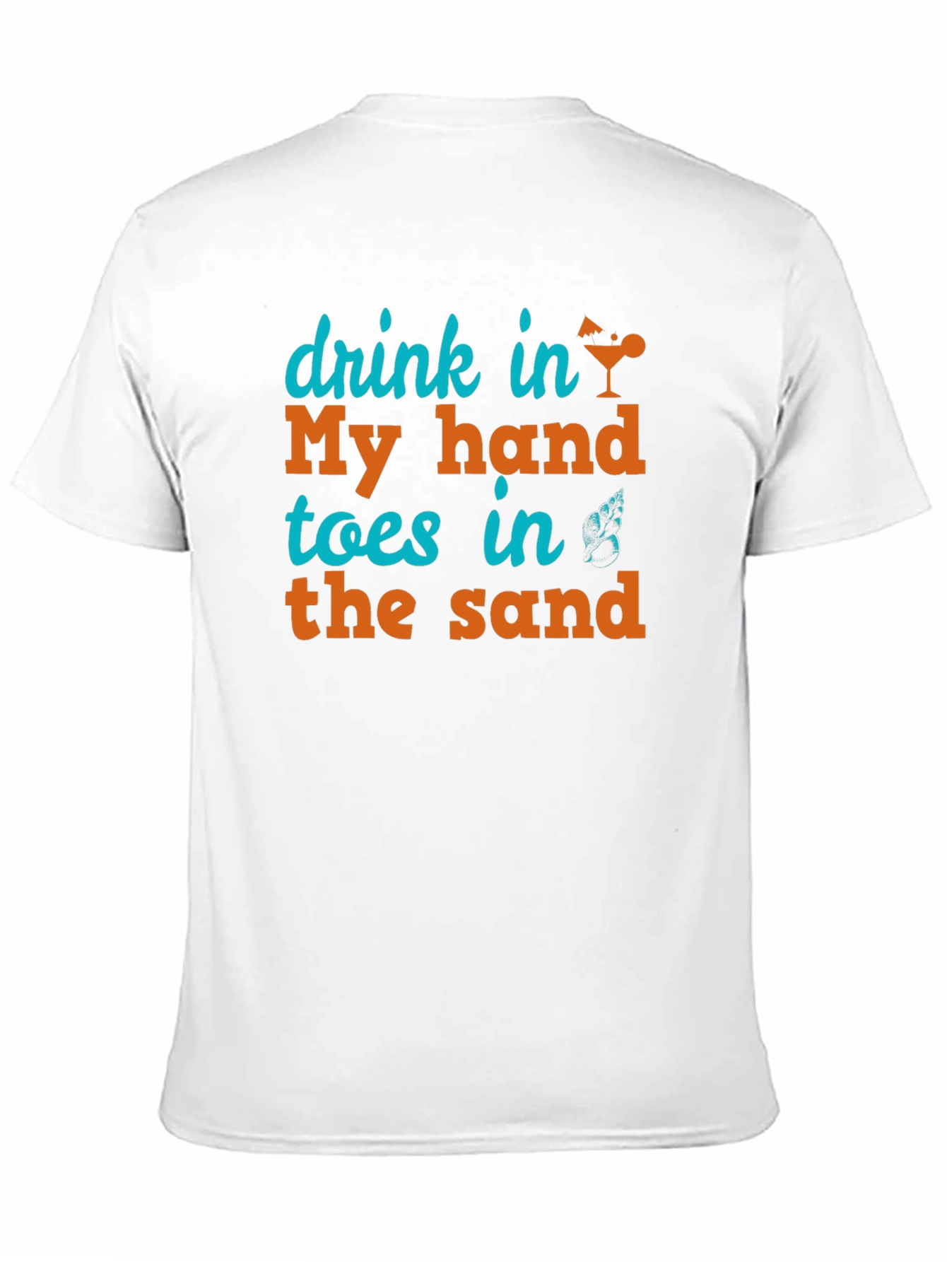 Black Drink in My Hand, Toes in the Sand Tee view 11