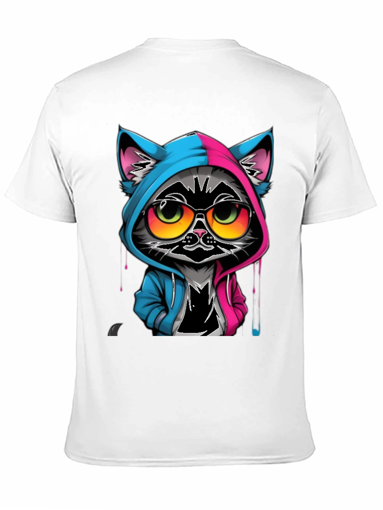 Black Cool Cat T-Shirt view 11
