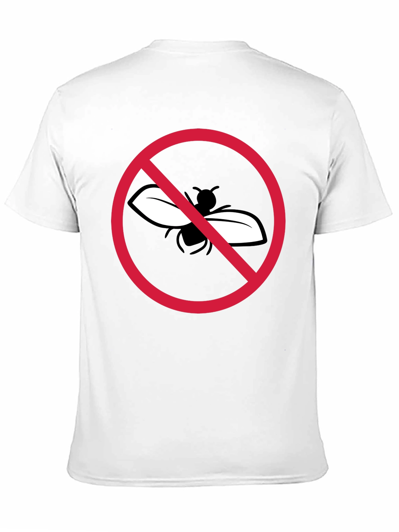 Black No Fly Zone Black T-Shirt view 11