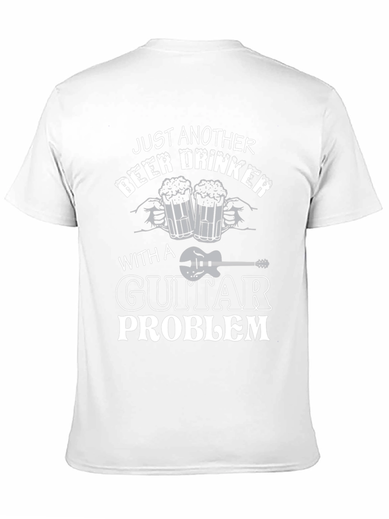 Black Just Another Beer Drinker with Guitar Problem T-Shirt view 11