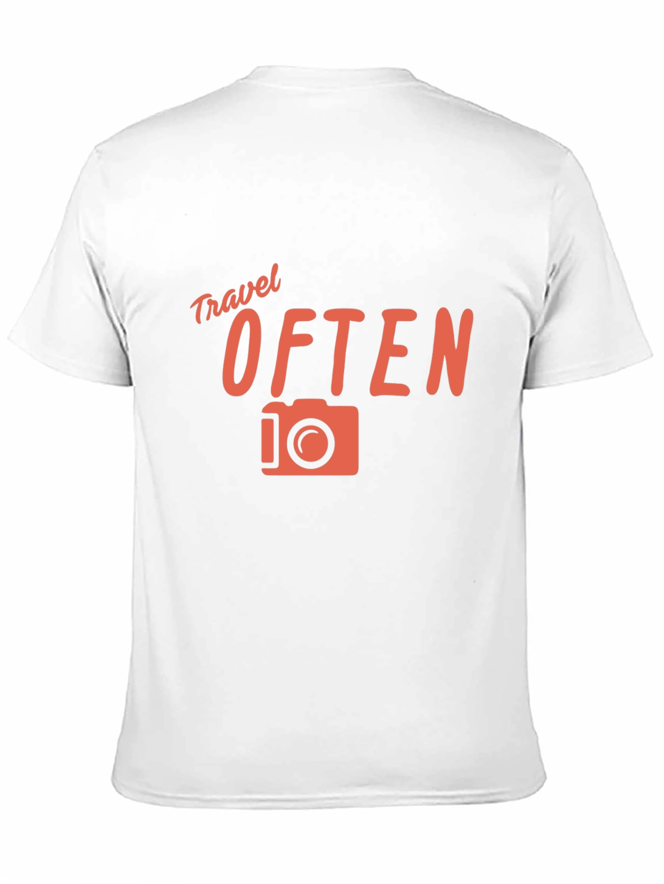 Black Travel Often Graphic Tee - Black Crew Neck T-Shirt view 11