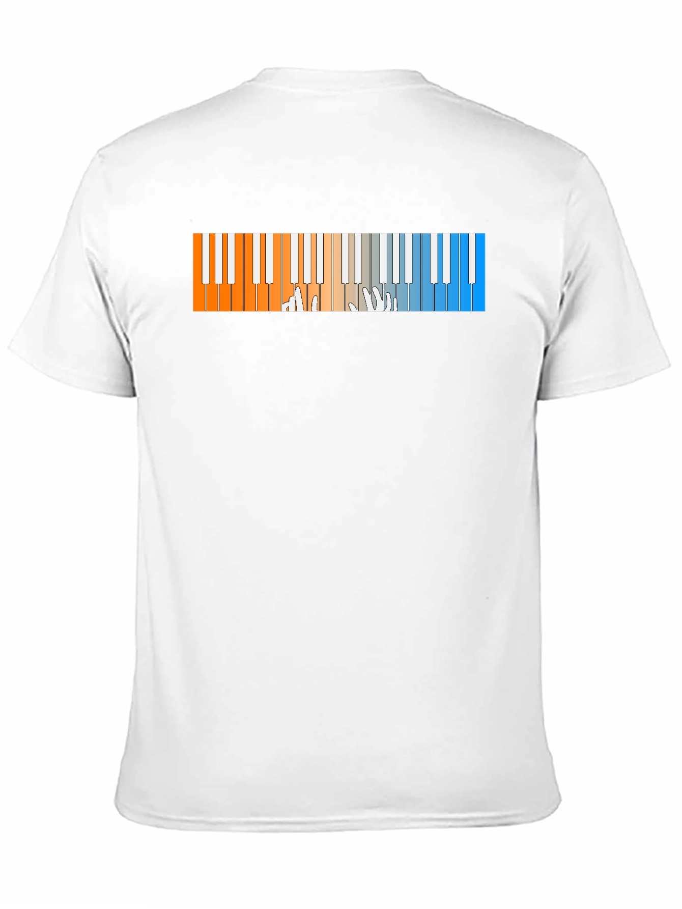 Black Piano Keys Graphic T-Shirt - Cool Musician Tee view 11