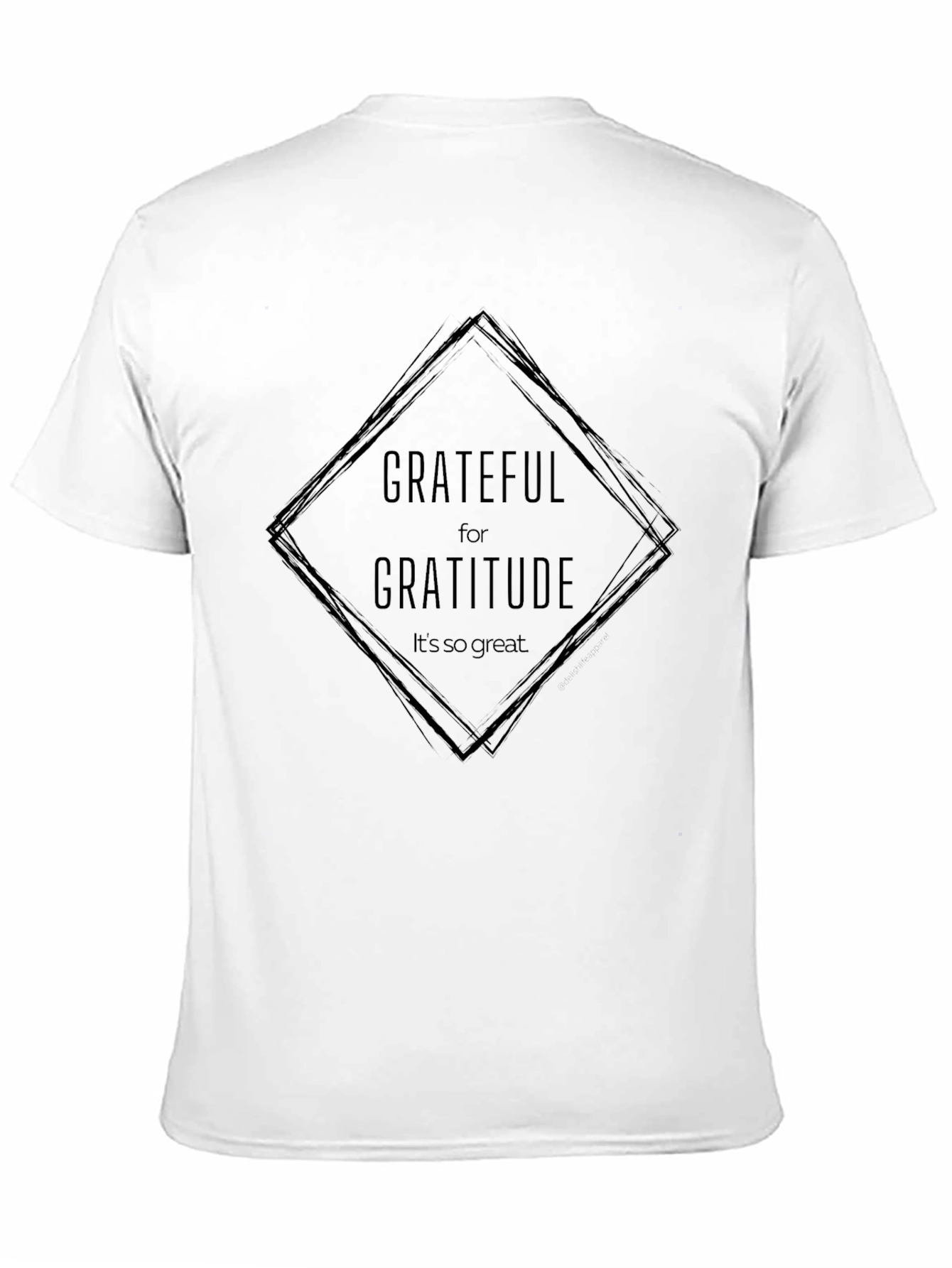 Black Grateful for Gratitude T-Shirt - Soft Cotton Blend view 11