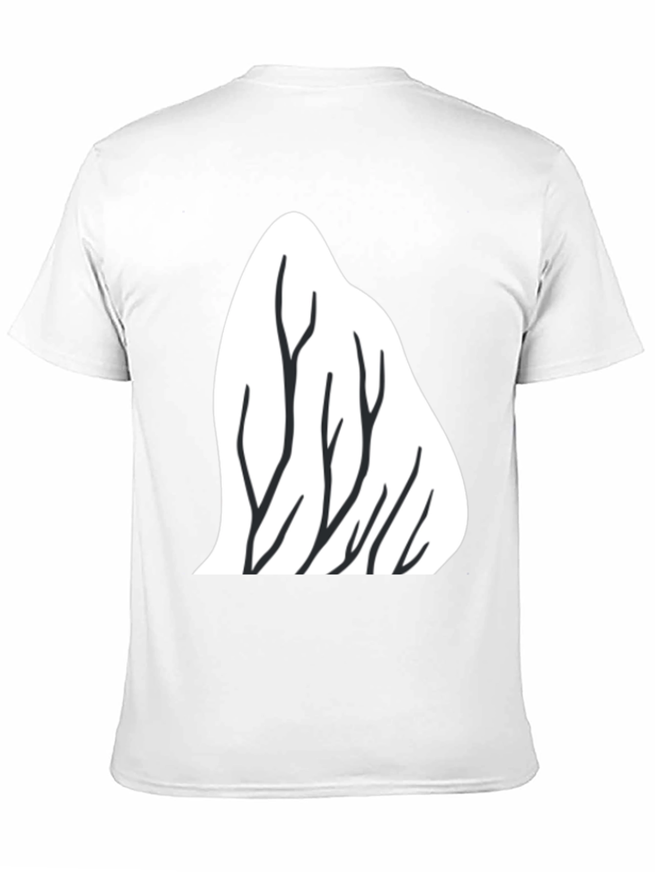 Black Mountain Trees Graphic Tee - Black view 11