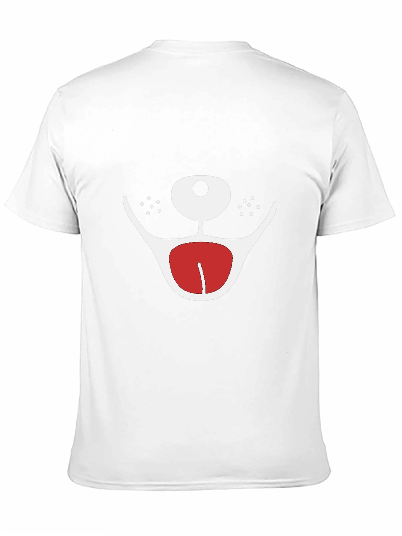 Black Funny Dog Face Graphic Tee - Unisex Black T-Shirt view 11