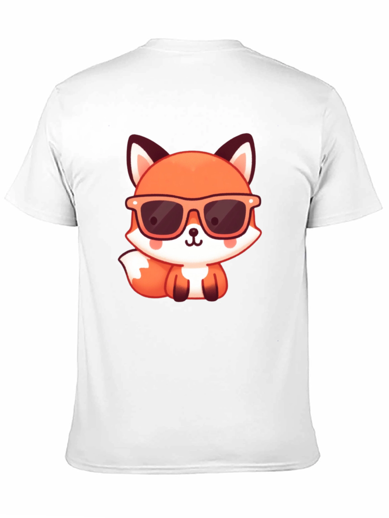 Black Cool Fox Graphic Tee - Stylish Black T-Shirt view 11
