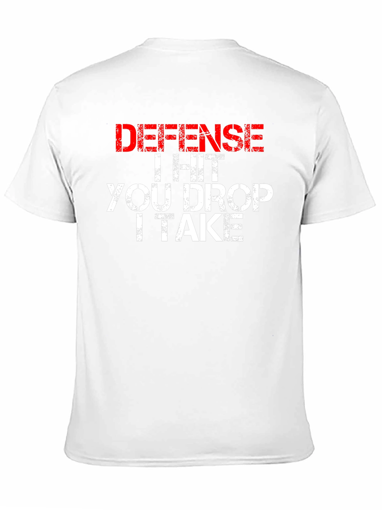Black Defense I Hit You Drop I Take Funny T-Shirt view 11