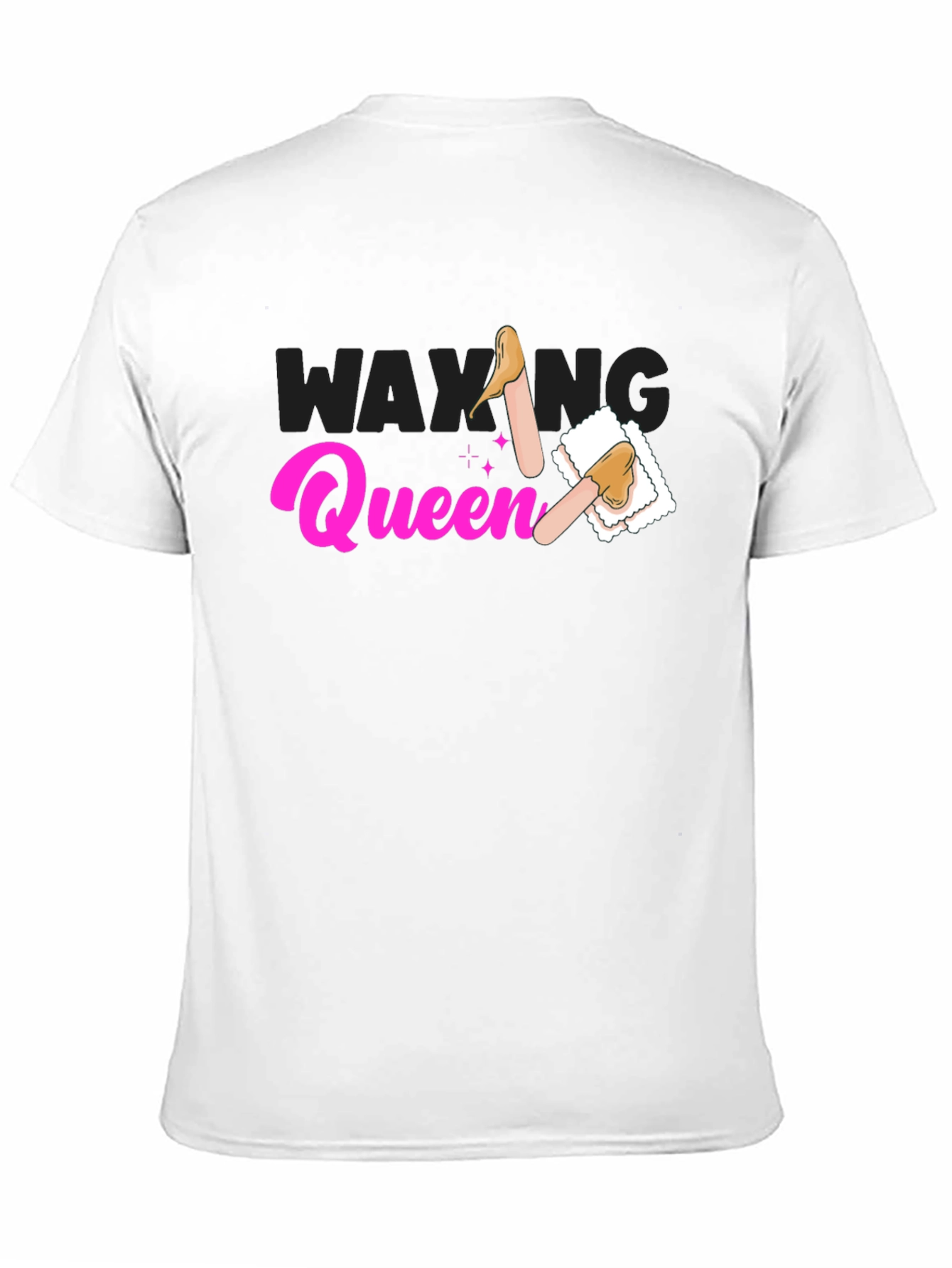 Black Waxing Queen T-Shirt - Beauty Spa Apparel view 11