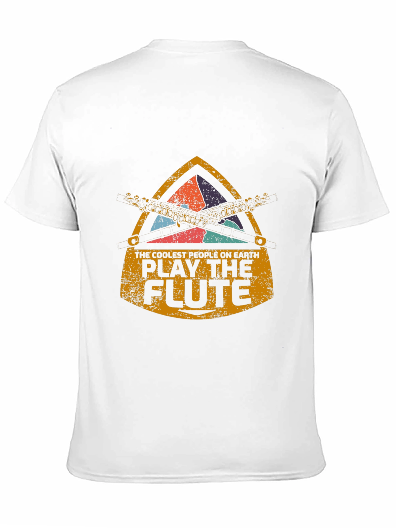 Black Coolest People Play the Flute T-Shirt view 11