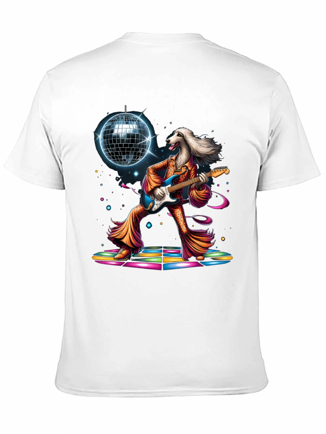 Black Groovy Dog Disco T-Shirt view 11