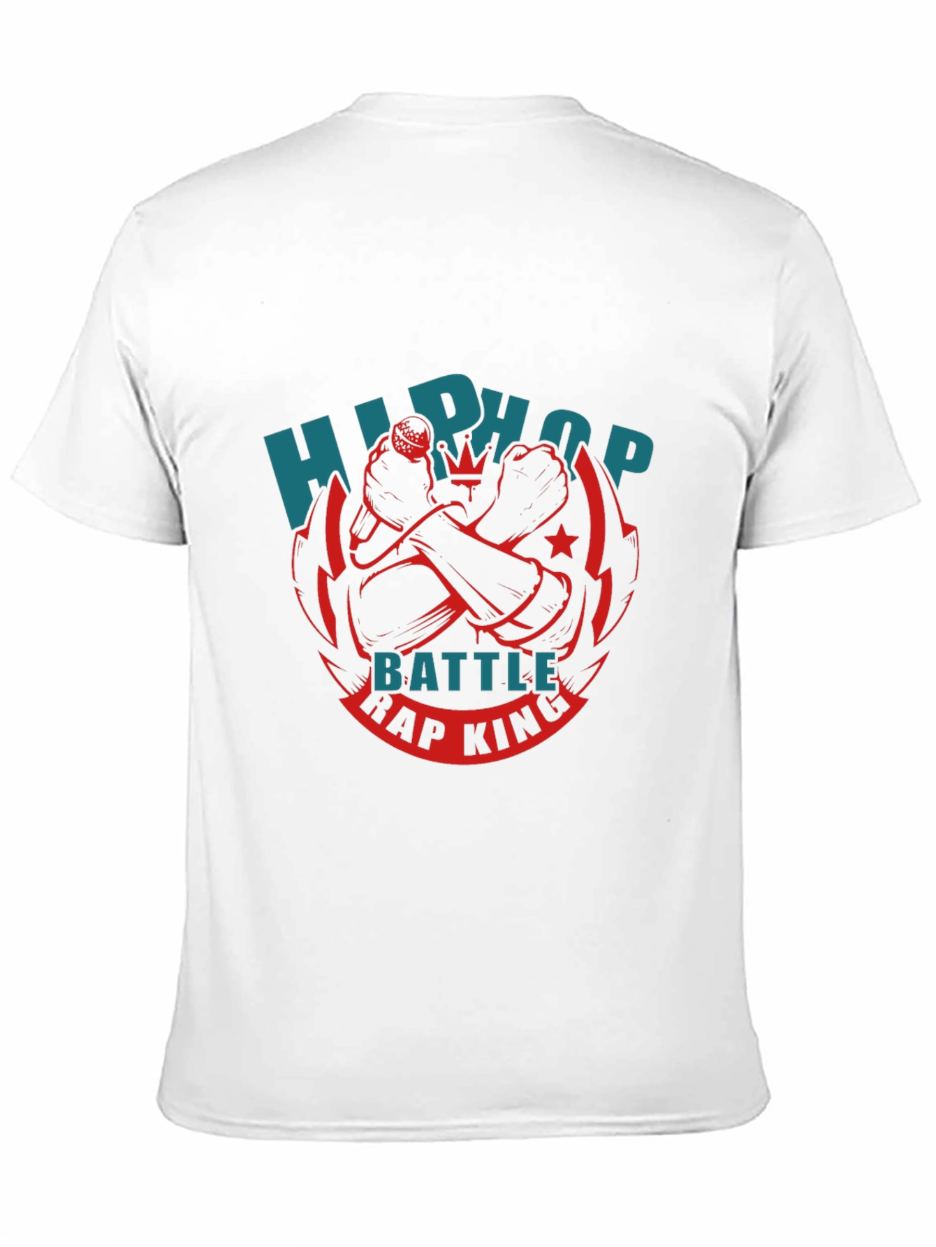 Black Hip Hop Battle Rap King T-Shirt - Black view 11