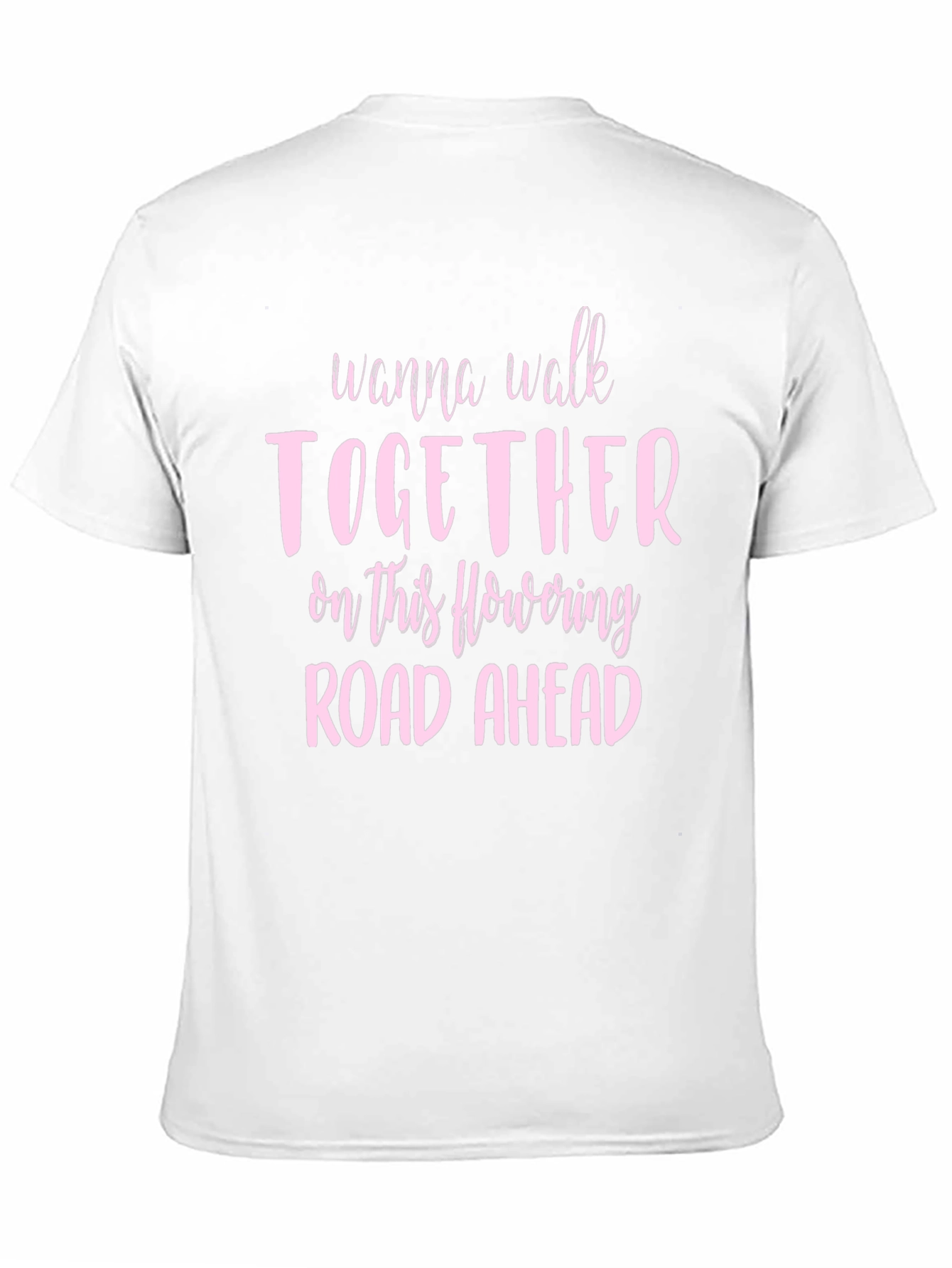 Black Romantic Graphic Tee: Wanna Walk Together view 11