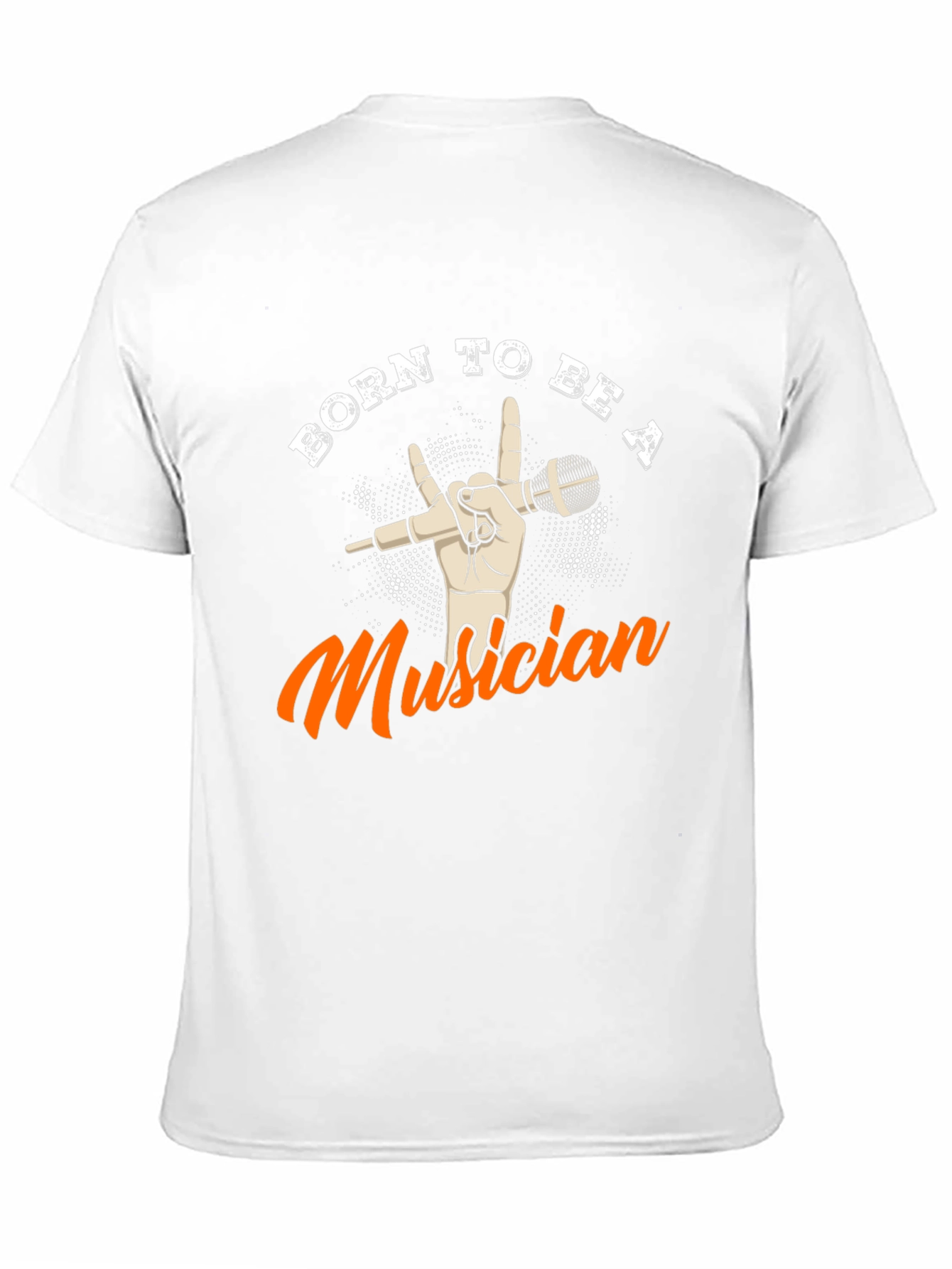 Black Born To Be A Musician Black Graphic T-Shirt view 11