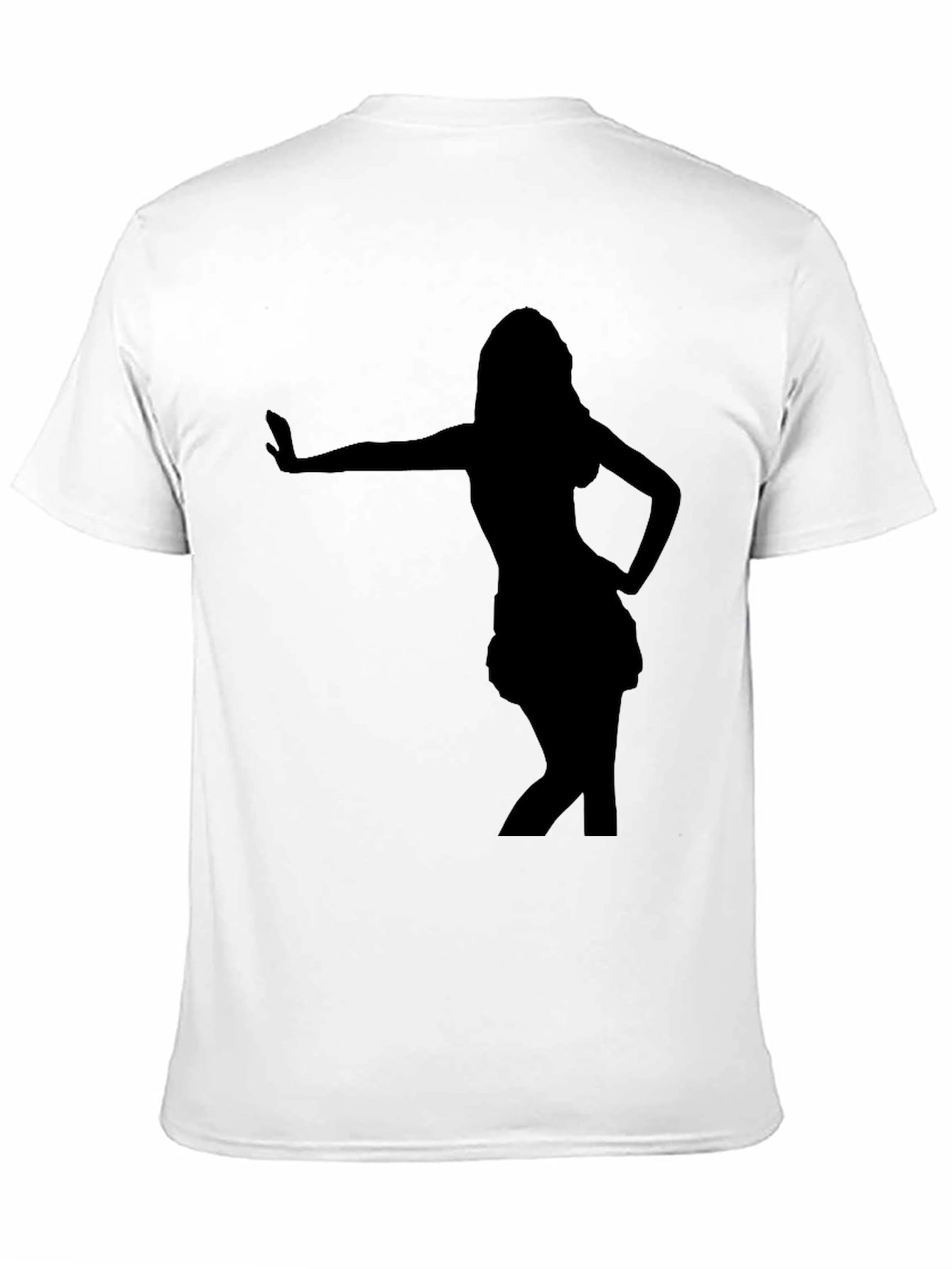 Black Silhouette Dancer Black T-Shirt - Stylish and Comfortable view 11