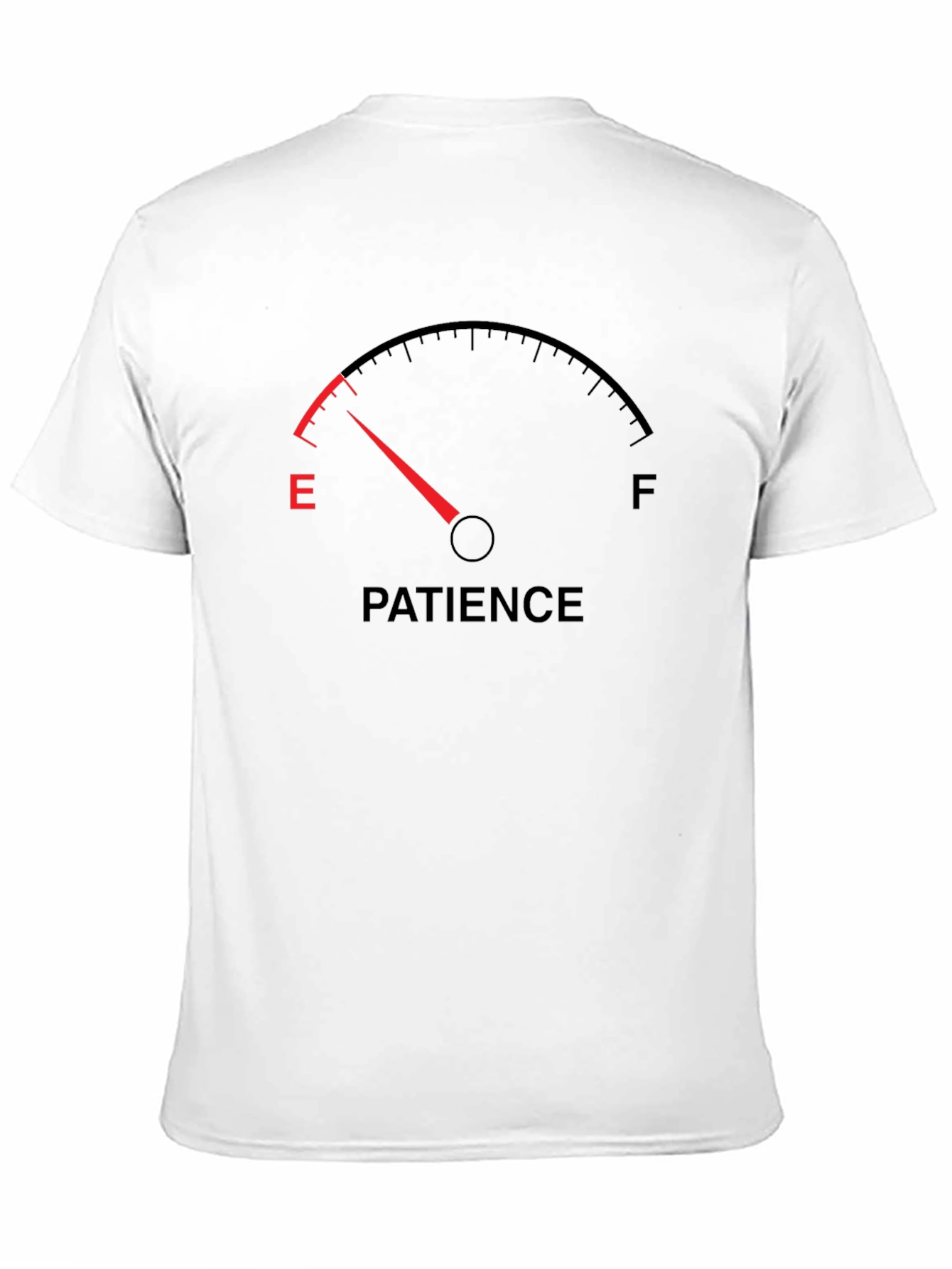 Black Patience Empty Gauge Graphic T-Shirt view 11