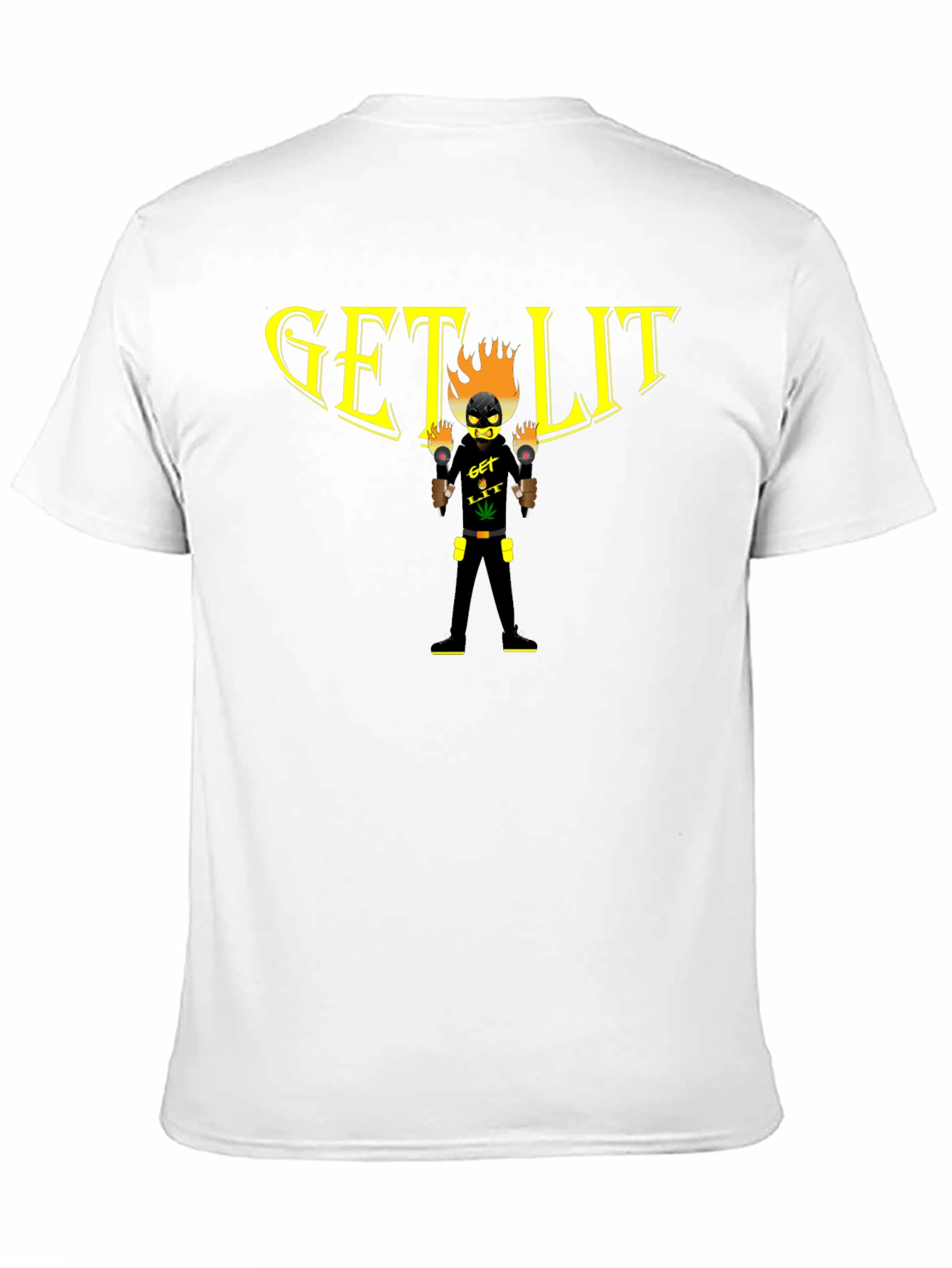 Black Get Lit Graphic T-Shirt - Black view 11