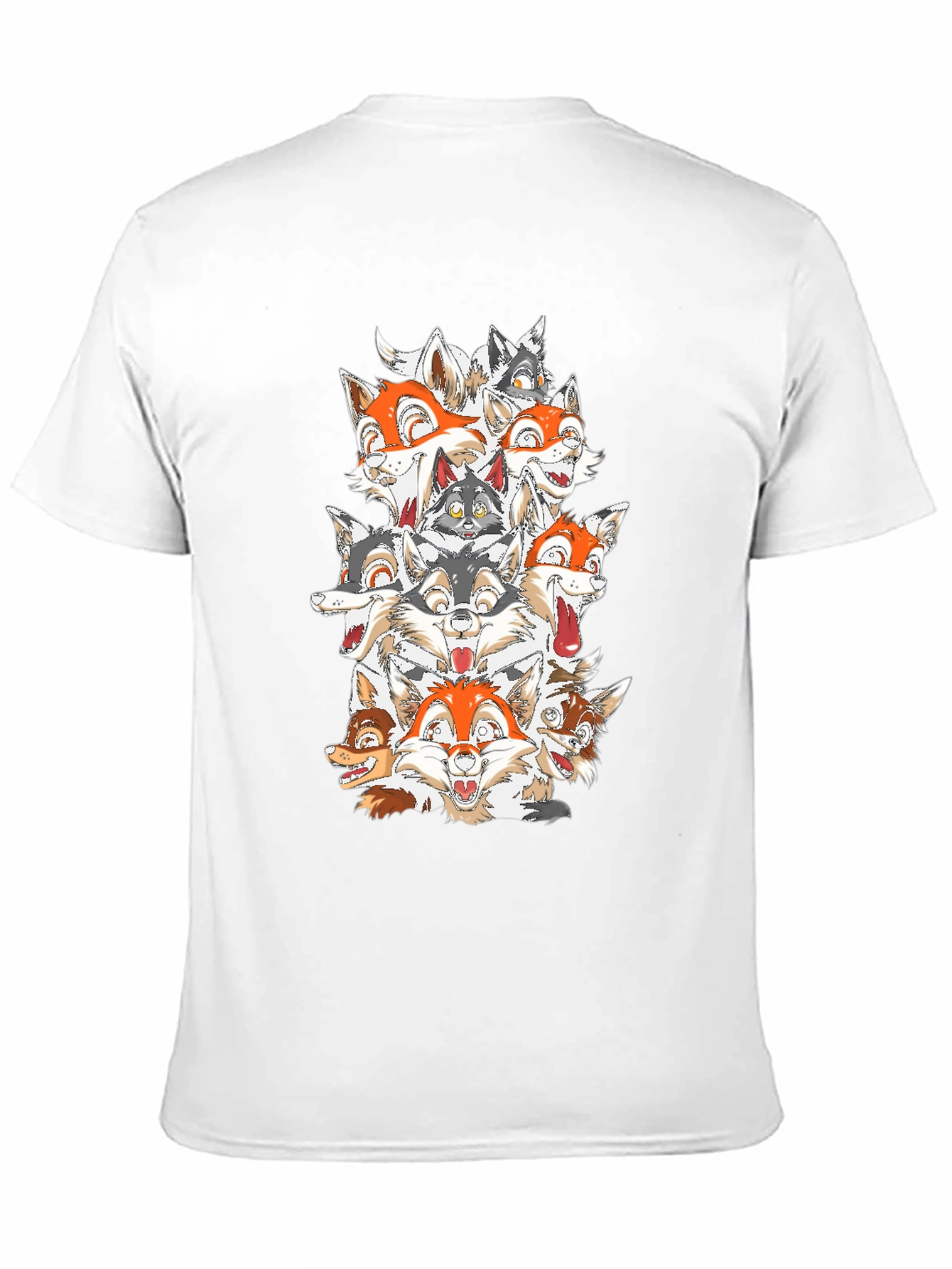 Black Wolf Pack Graphic Print Black T-Shirt view 11