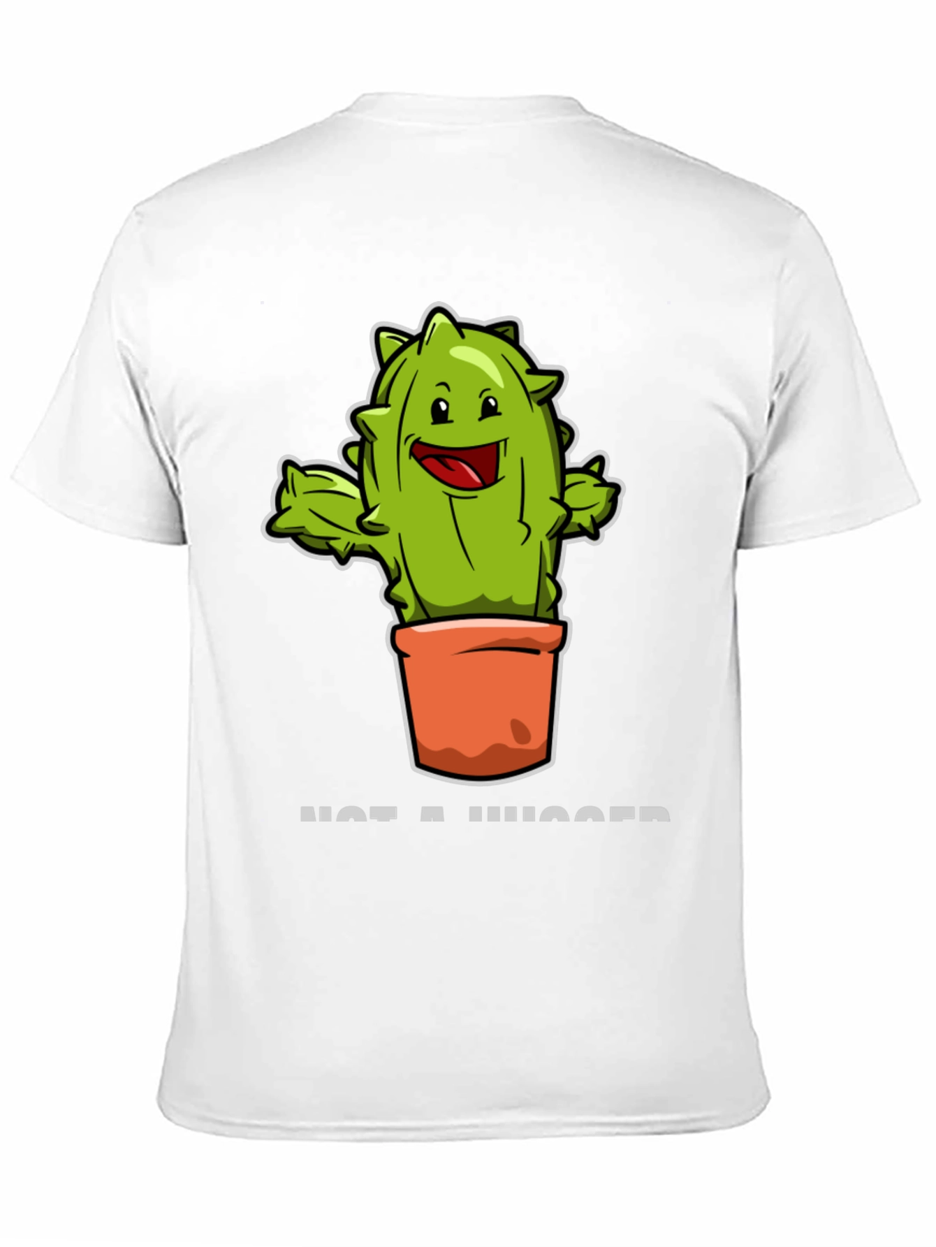 Black Cactus Hugger Funny T-Shirt view 11