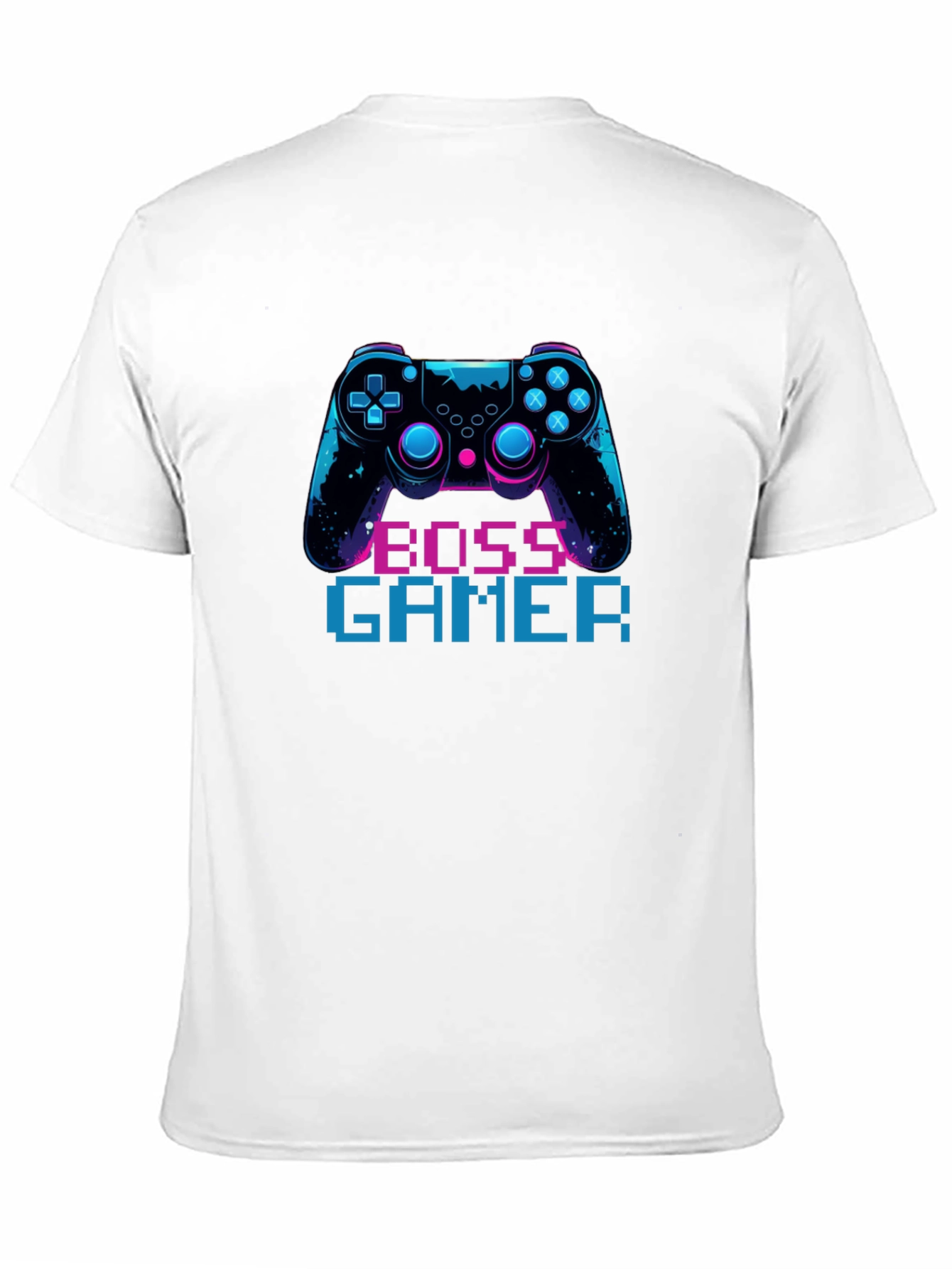 Black Boss Gamer Black T-Shirt - Console Design view 11