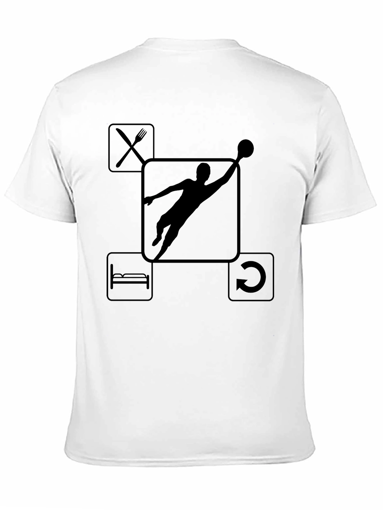 Black Eat, Sleep, Dunk, Repeat T-Shirt view 11