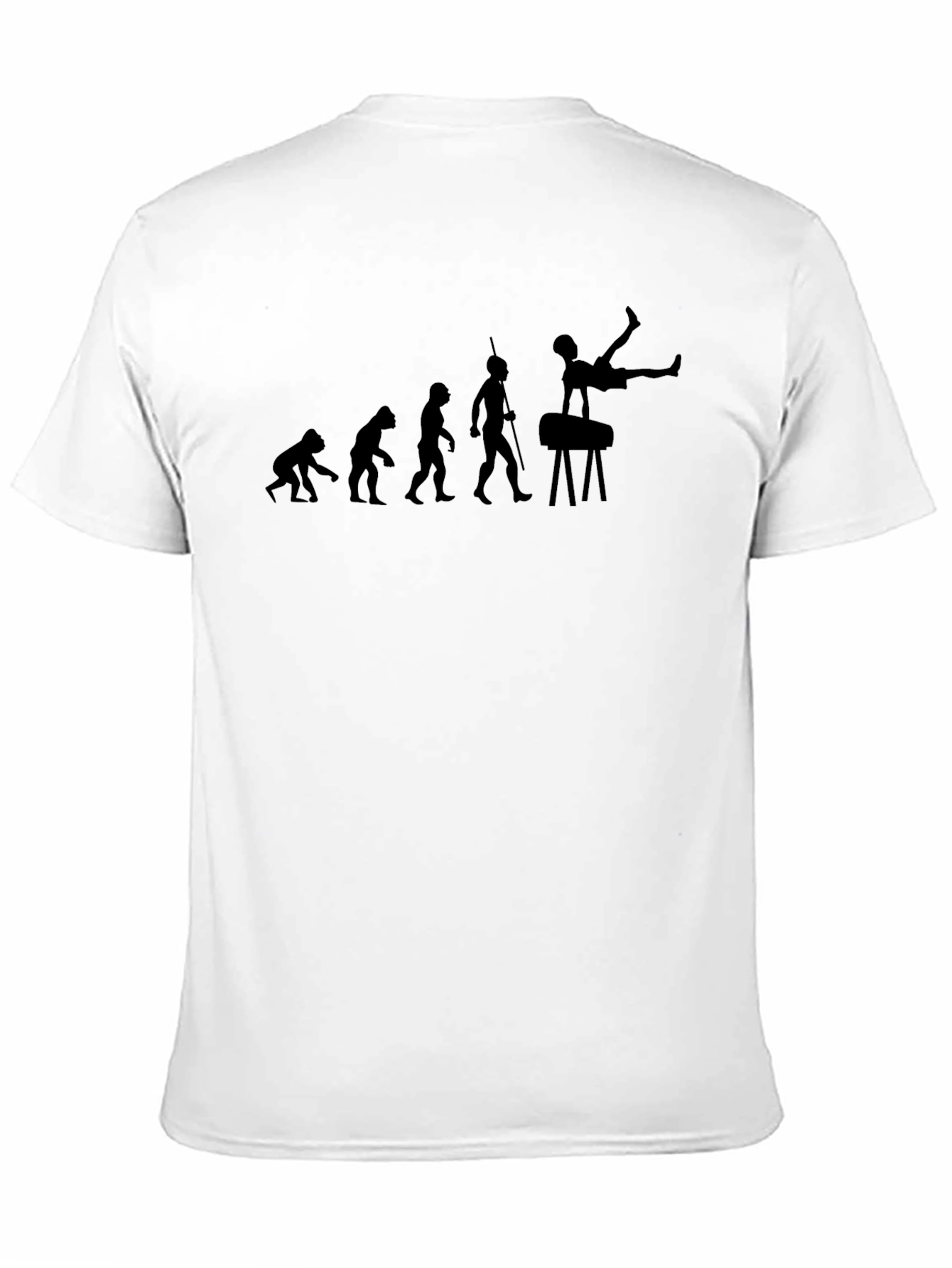 Black Evolution of Gymnastics Black T-Shirt view 11