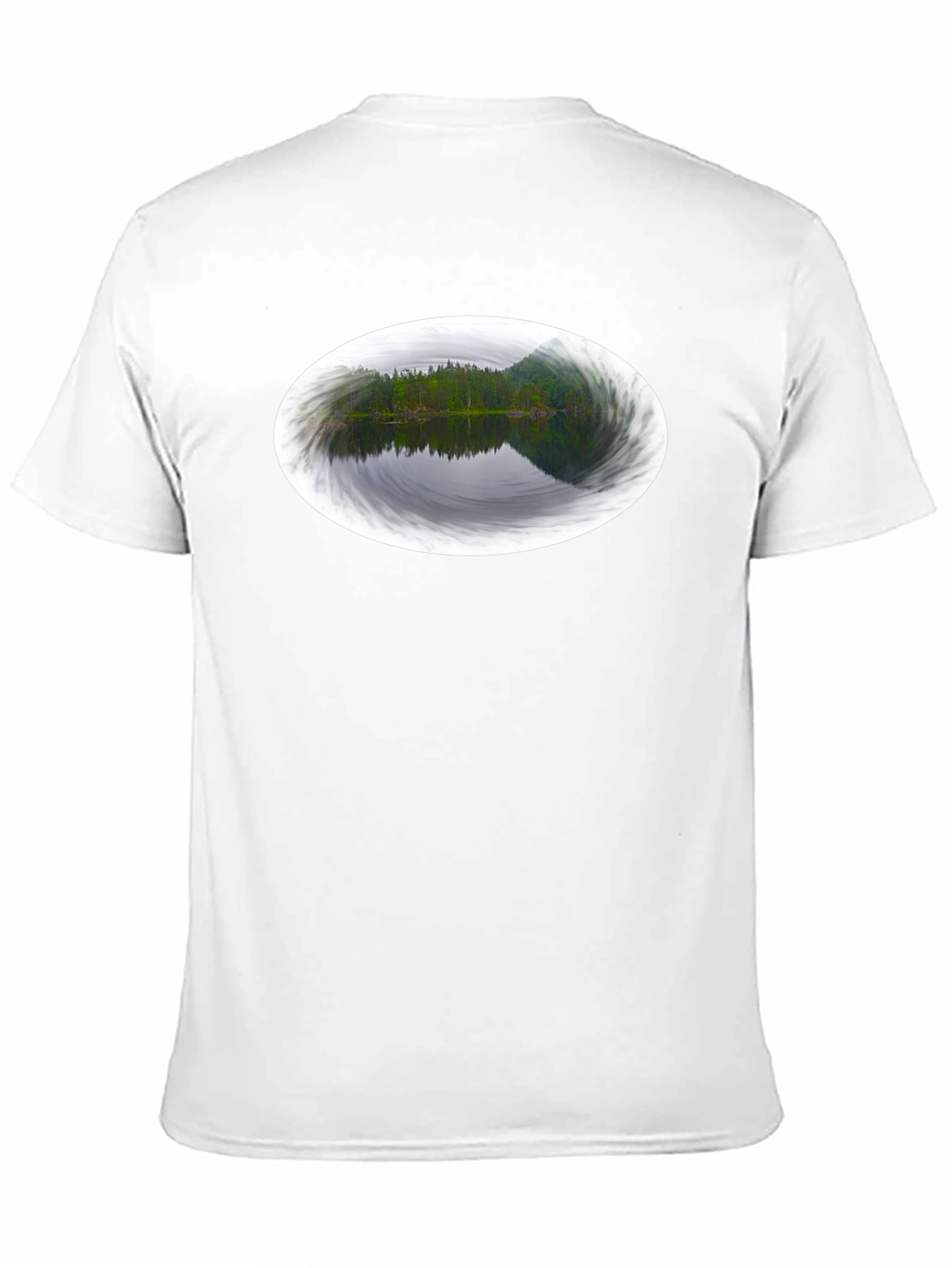 Black Nature Reflection Black Tee view 11