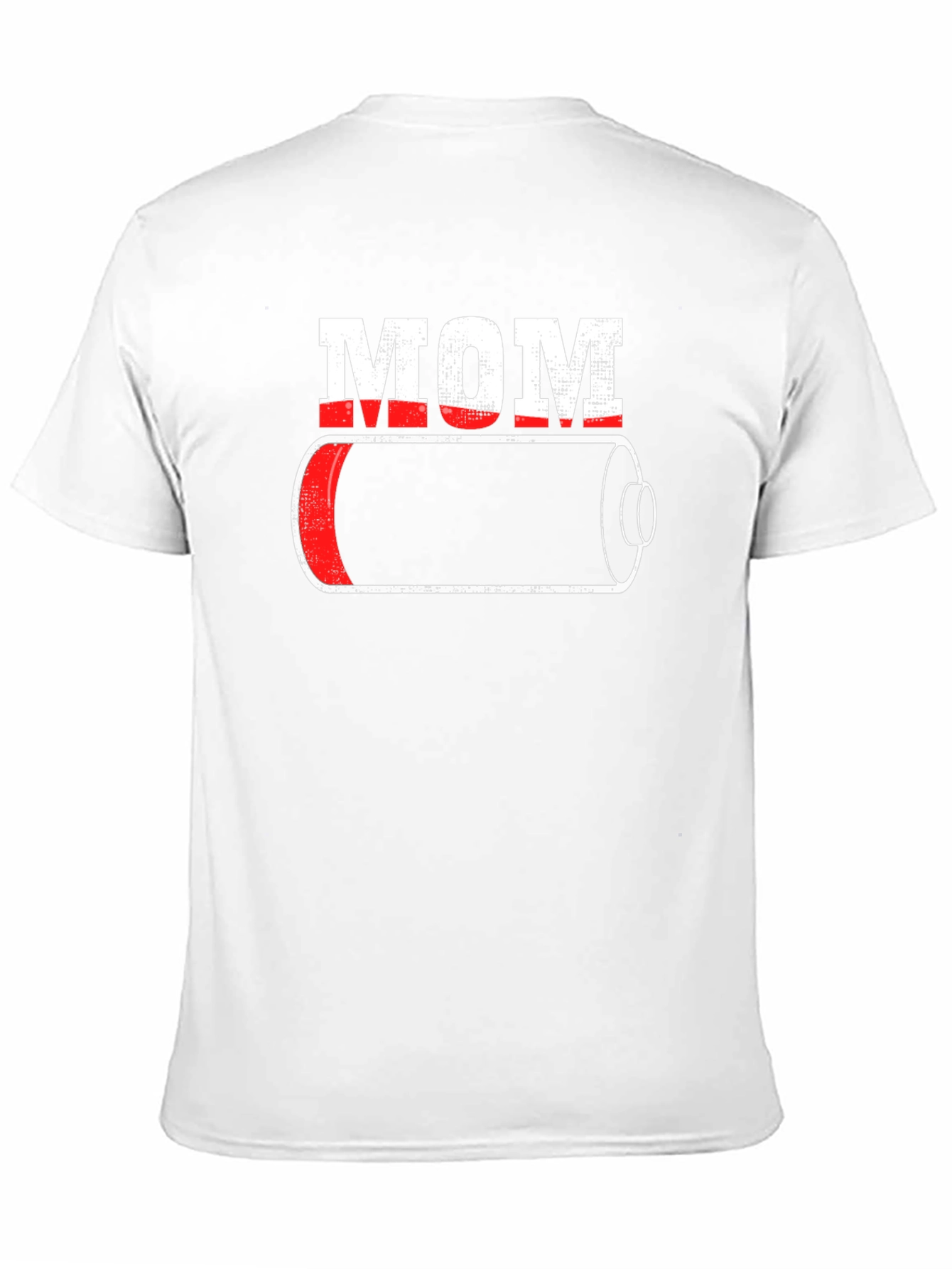 Black Mom Low Battery Graphic T-Shirt view 11