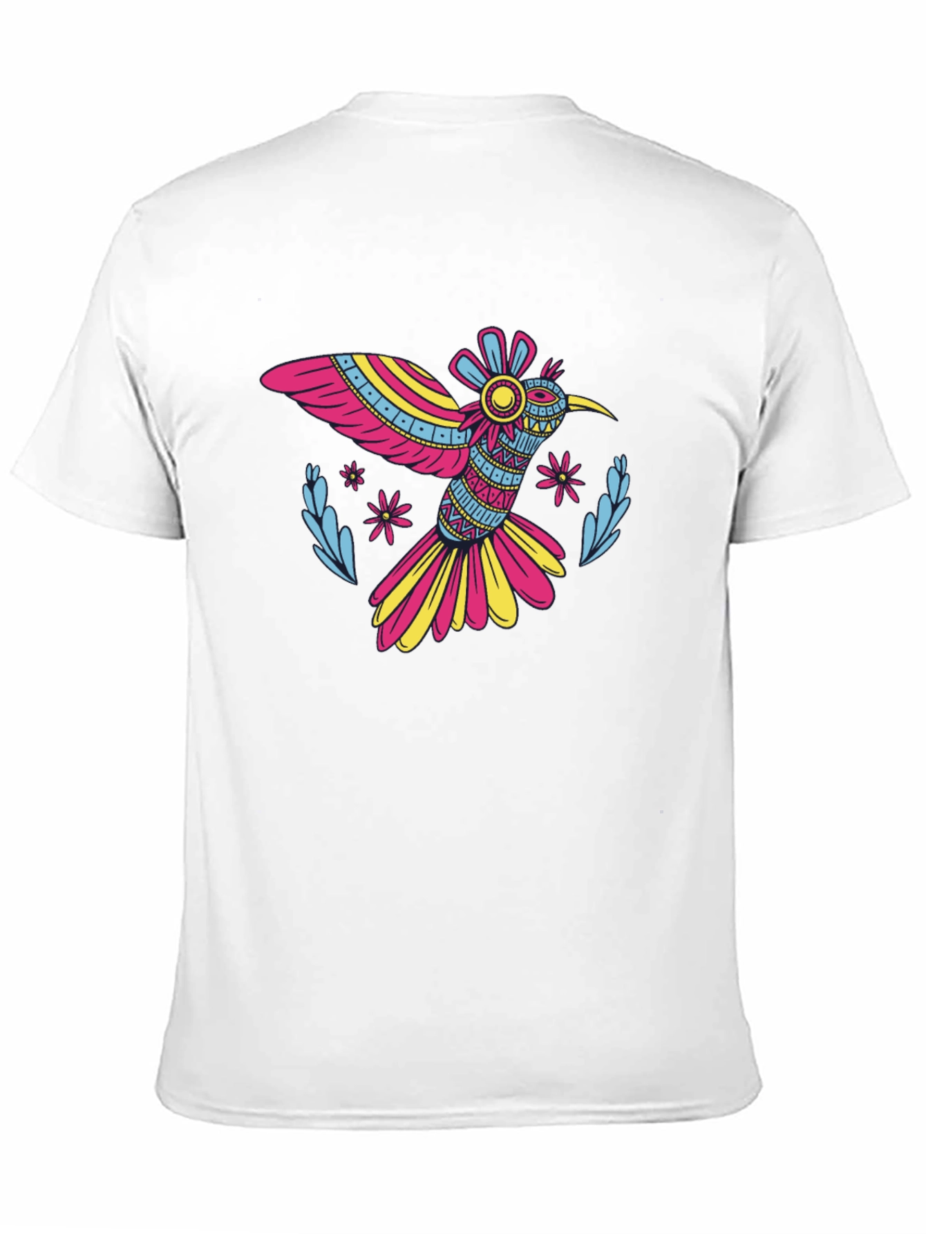 Black Hummingbird Graphic T-Shirt - Vibrant Bird Design view 11