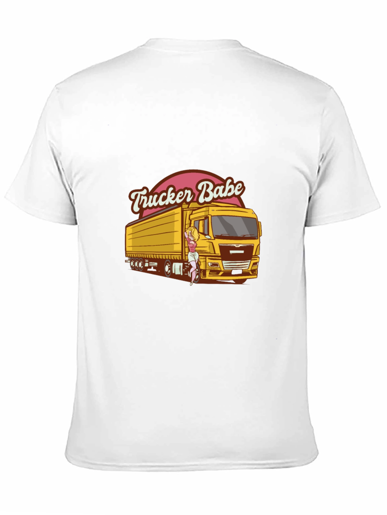 Black Trucker Babe Graphic Tee - Unisex view 11