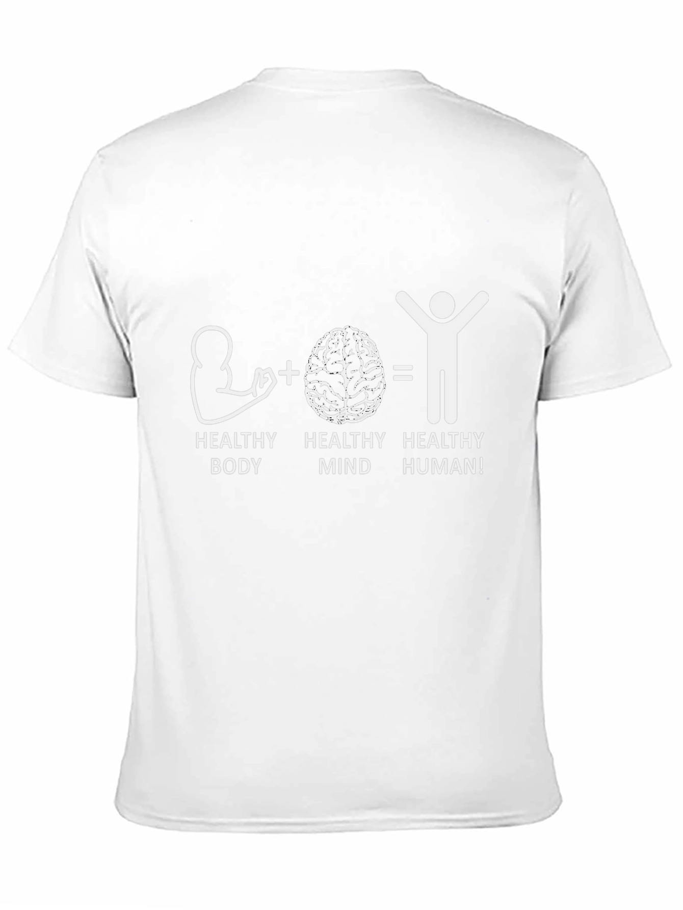 Black Healthy Body Mind Human Graphic Tee view 11
