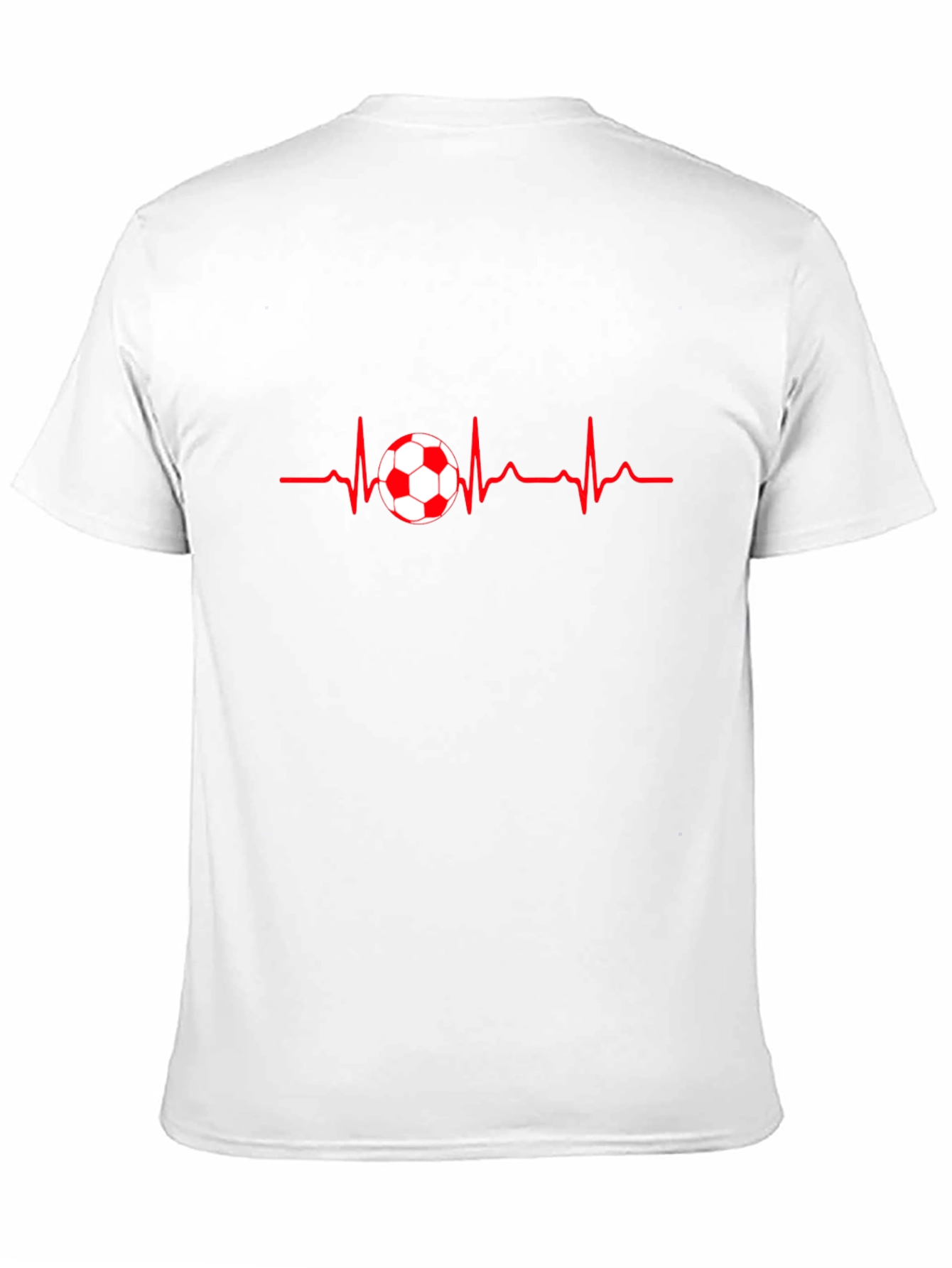Black Soccer Heartbeat T-Shirt - Passion for the Game! view 11