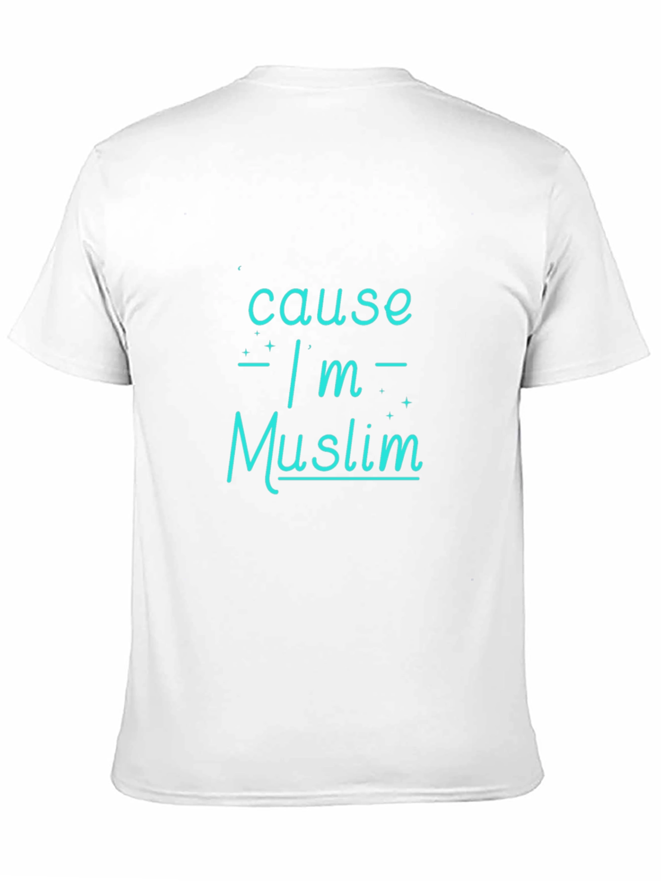 Black Cause I'm Muslim Tee - Black T-Shirt view 11