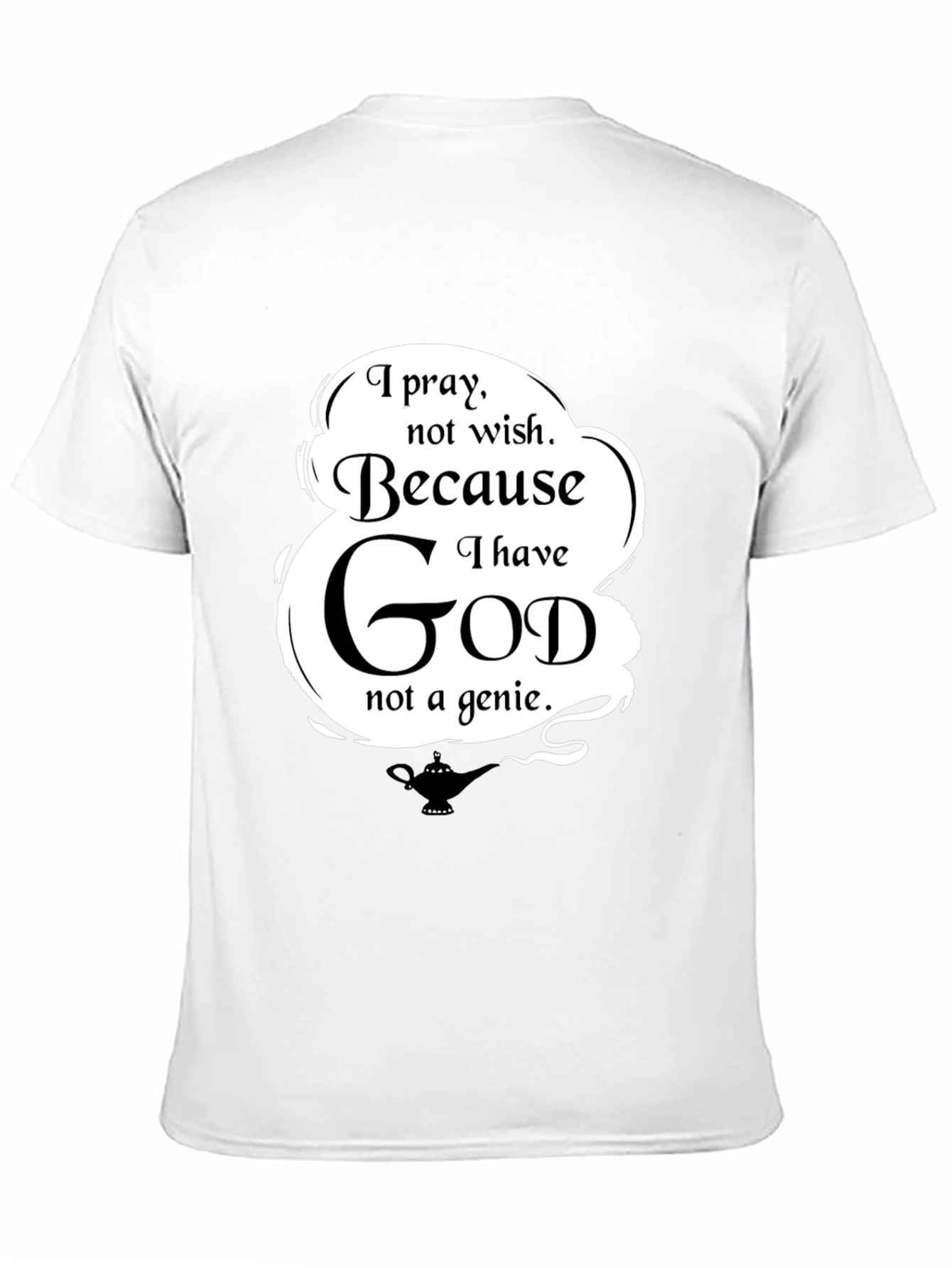 Black I Pray T-Shirt - Religious Graphic Tee view 11