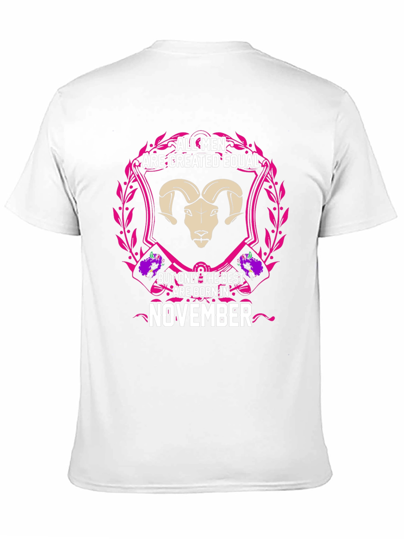 Black November Born Men's Graphic Tee view 11