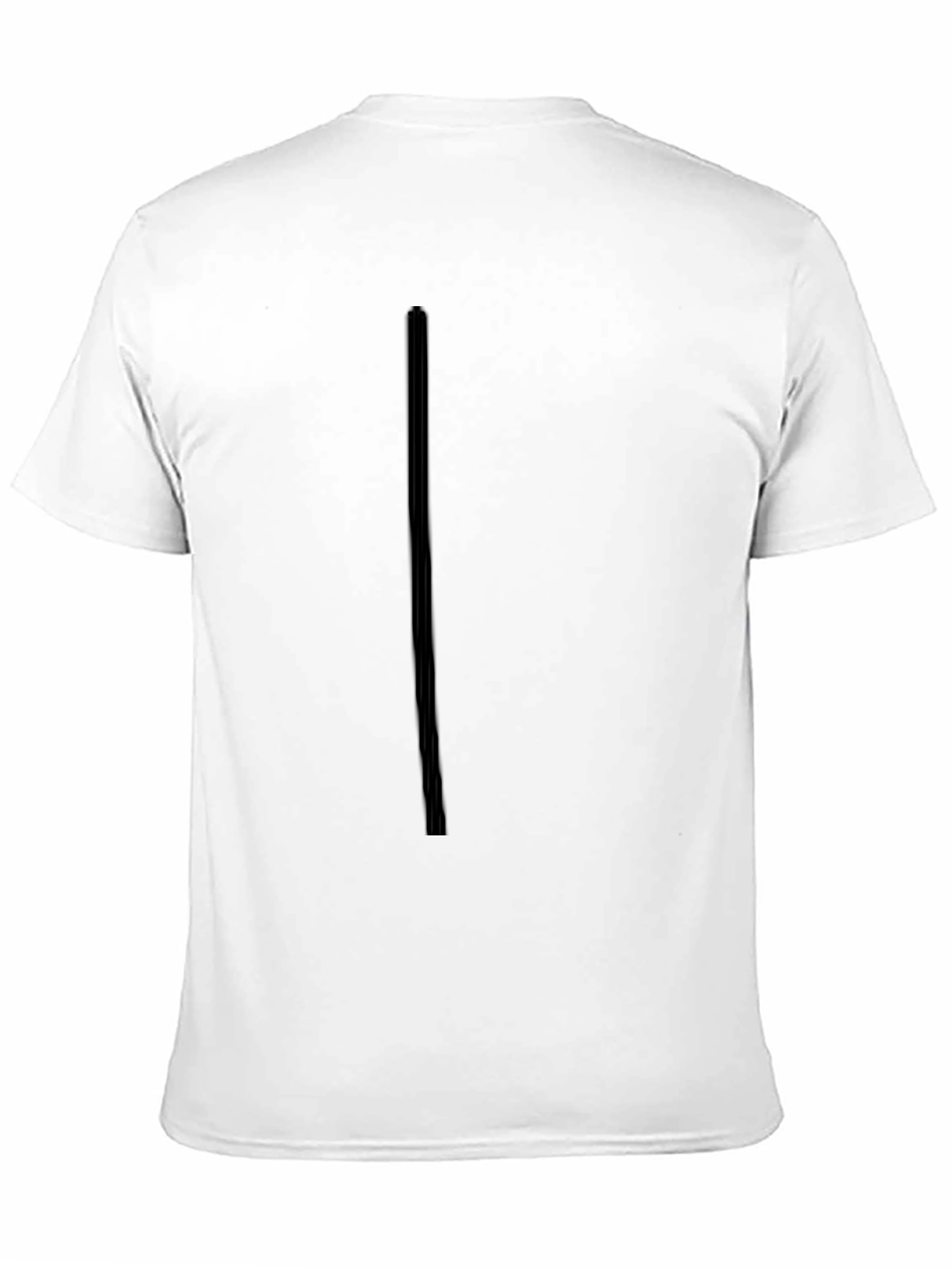 Black Men's Solid Black Basic Tee view 11