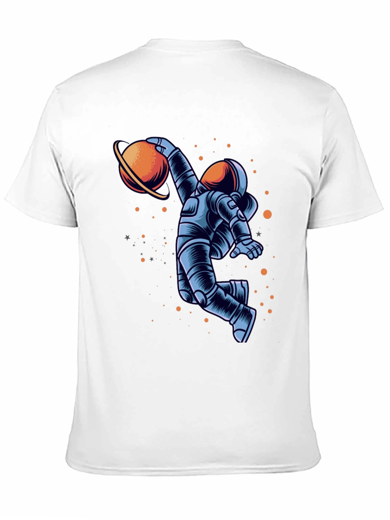 Black Astronaut Dunking Planet Graphic Tee view 11