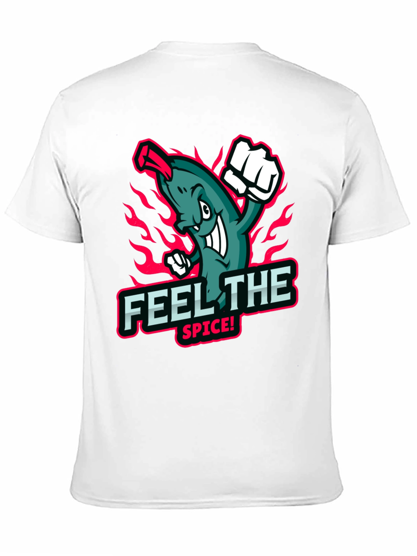 Black Feel the Spice! Graphic Print Black T-Shirt view 11