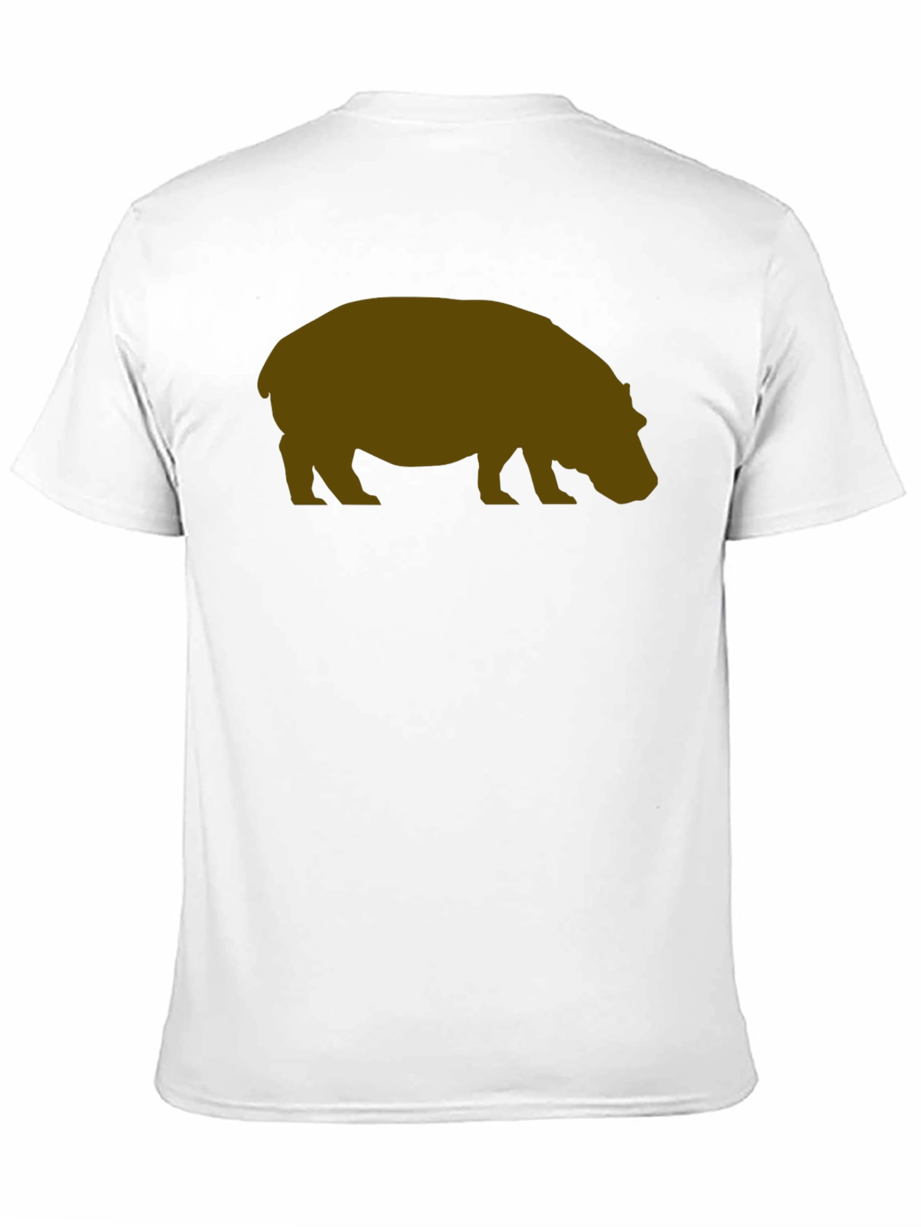 Black Hippo Silhouette Graphic T-Shirt - Casual Style view 11