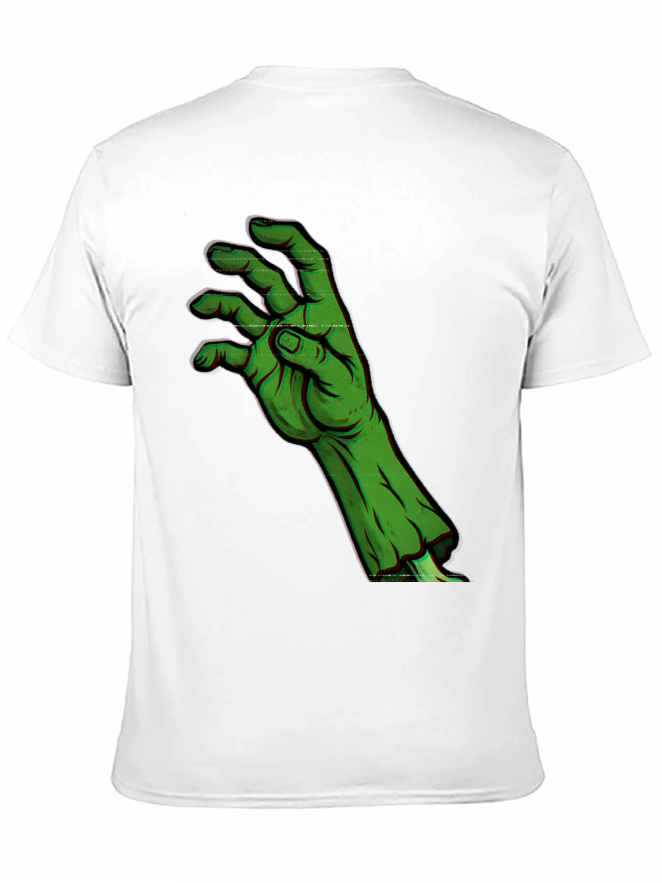 Black Zombie Hand Graphic T-Shirt - Horror Halloween Style view 11