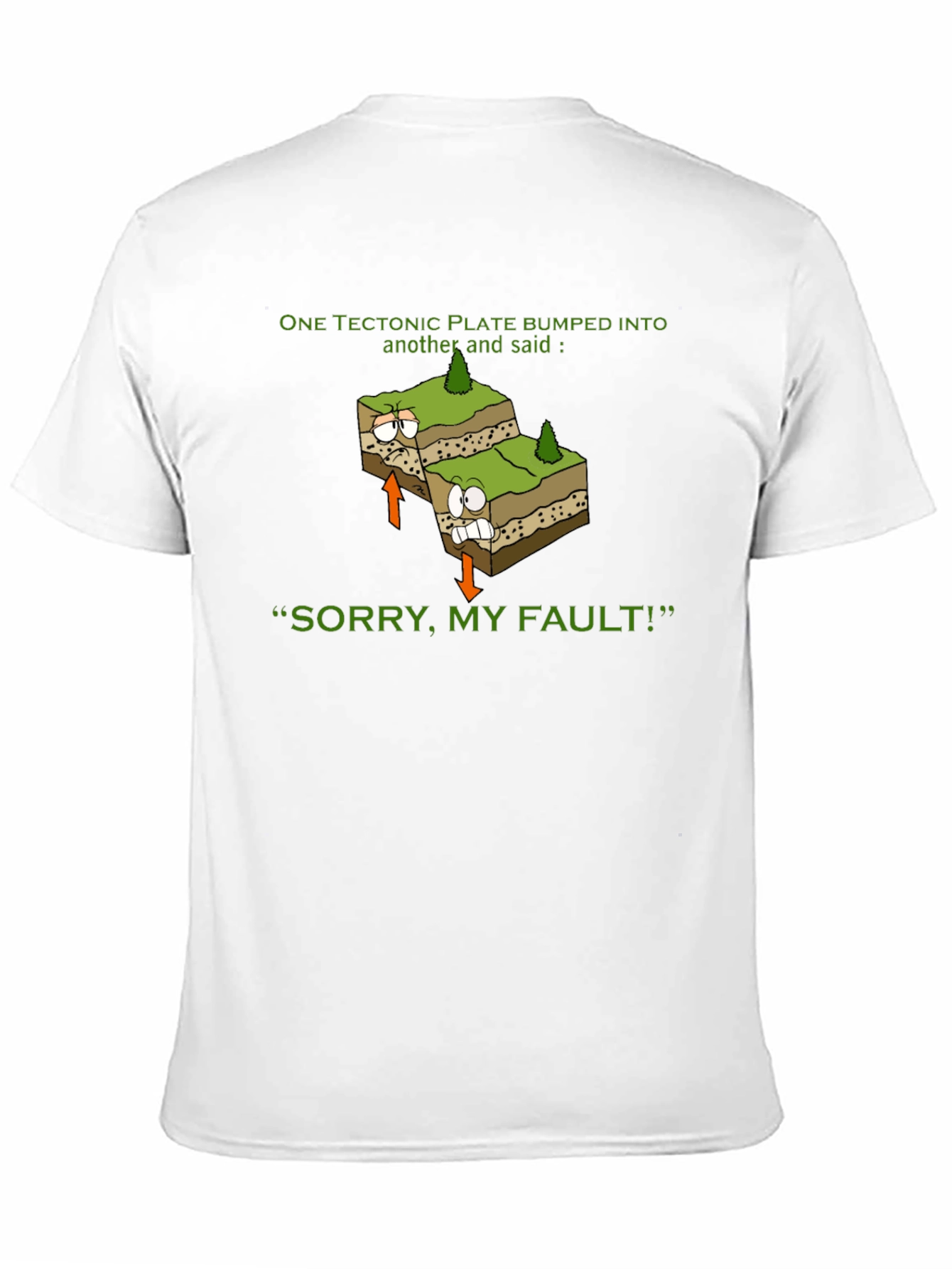 Black Funny Geology T-Shirt - "Sorry, My Fault!" view 11