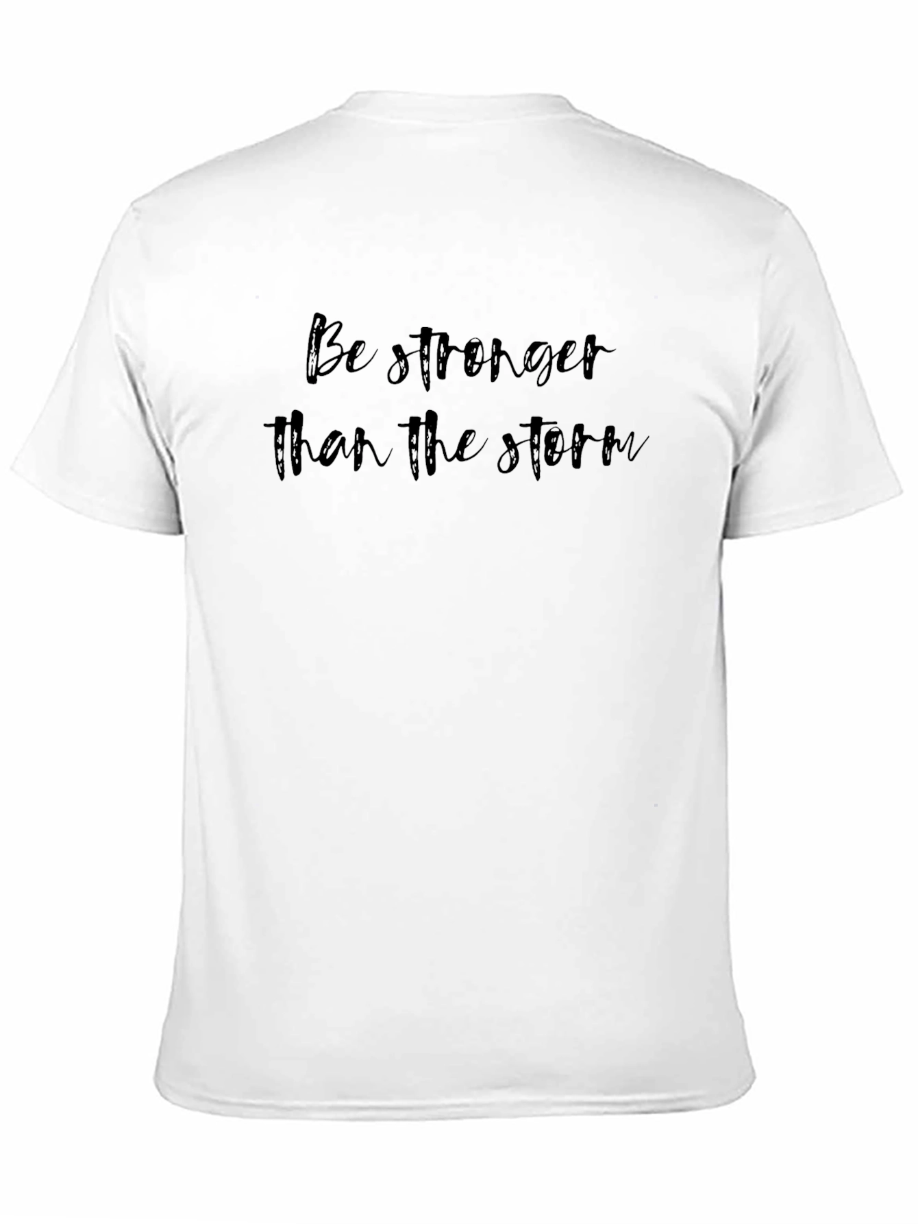 Black Stronger Than The Storm Graphic Tee view 11