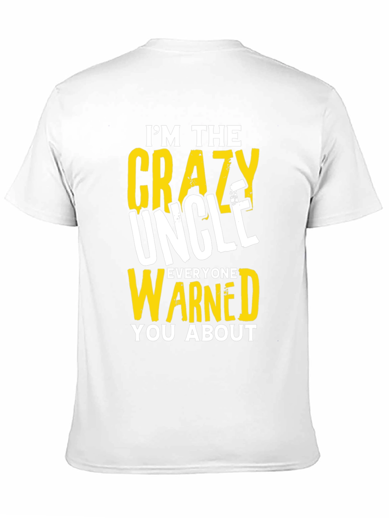 Black Crazy Uncle T-Shirt - Funny Novelty Tee view 11